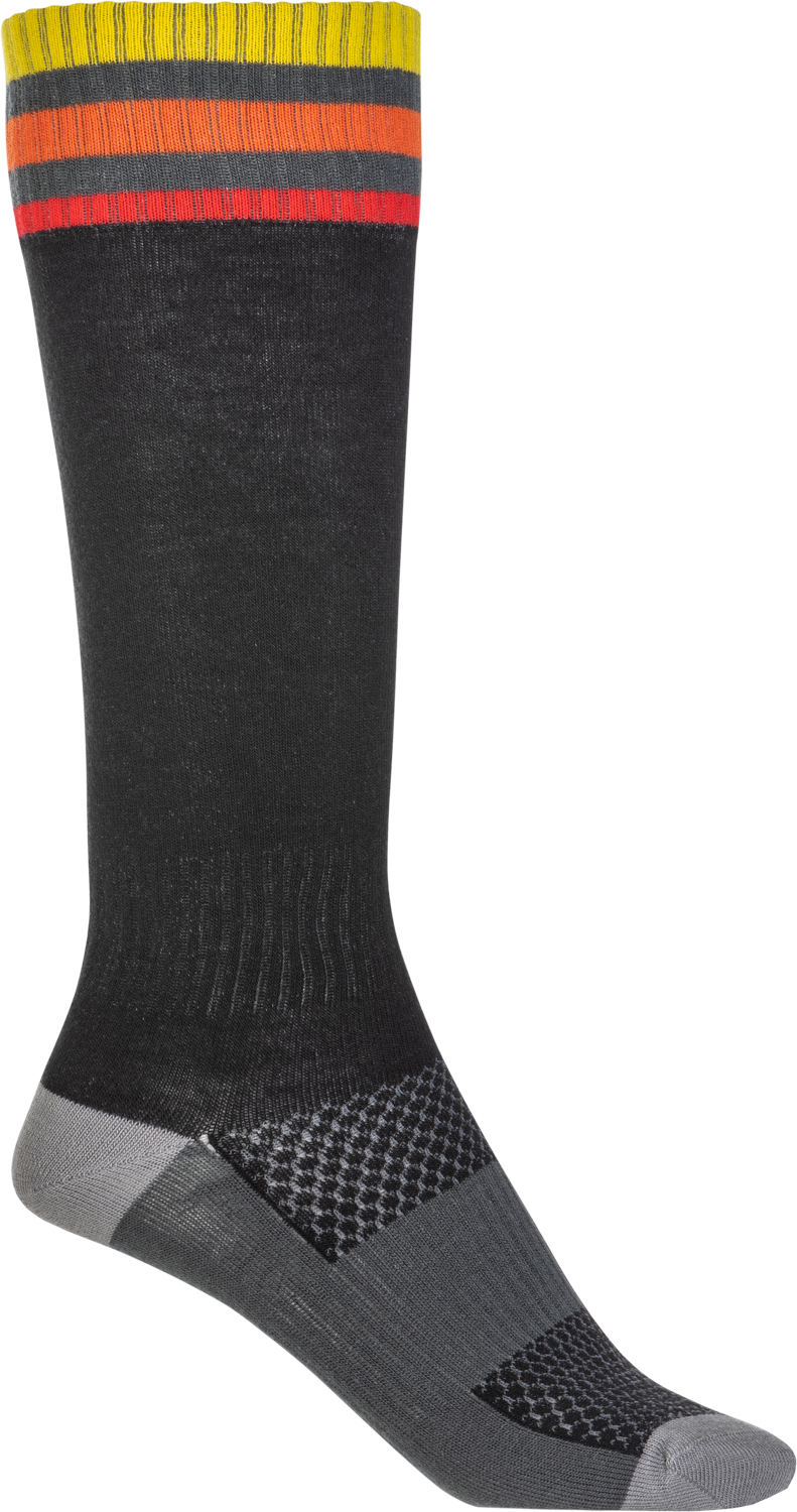 MX SOCKS THIN BLACK LG/XL