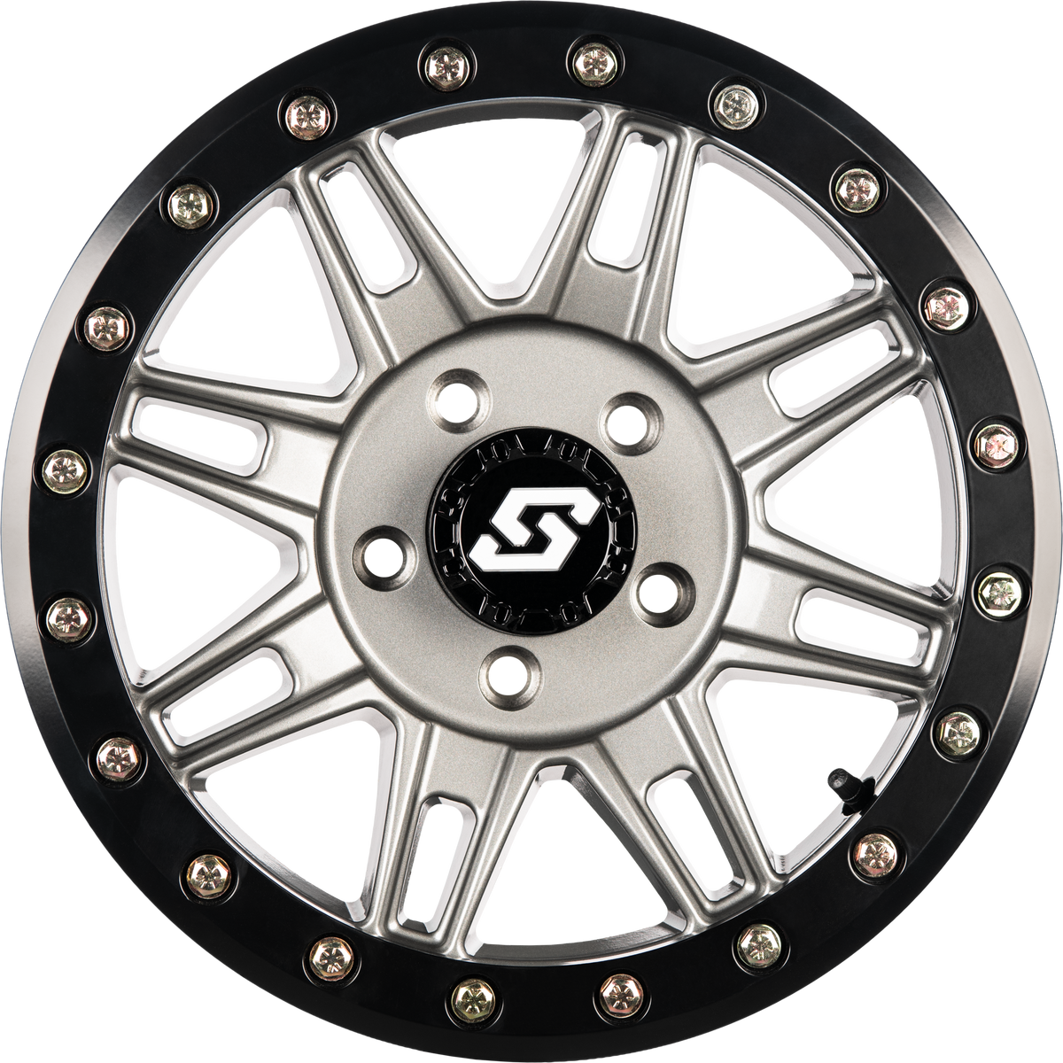 CLUTCH BDLK WHEEL 15X7 4/137 +10MM GUNMETAL/BLK