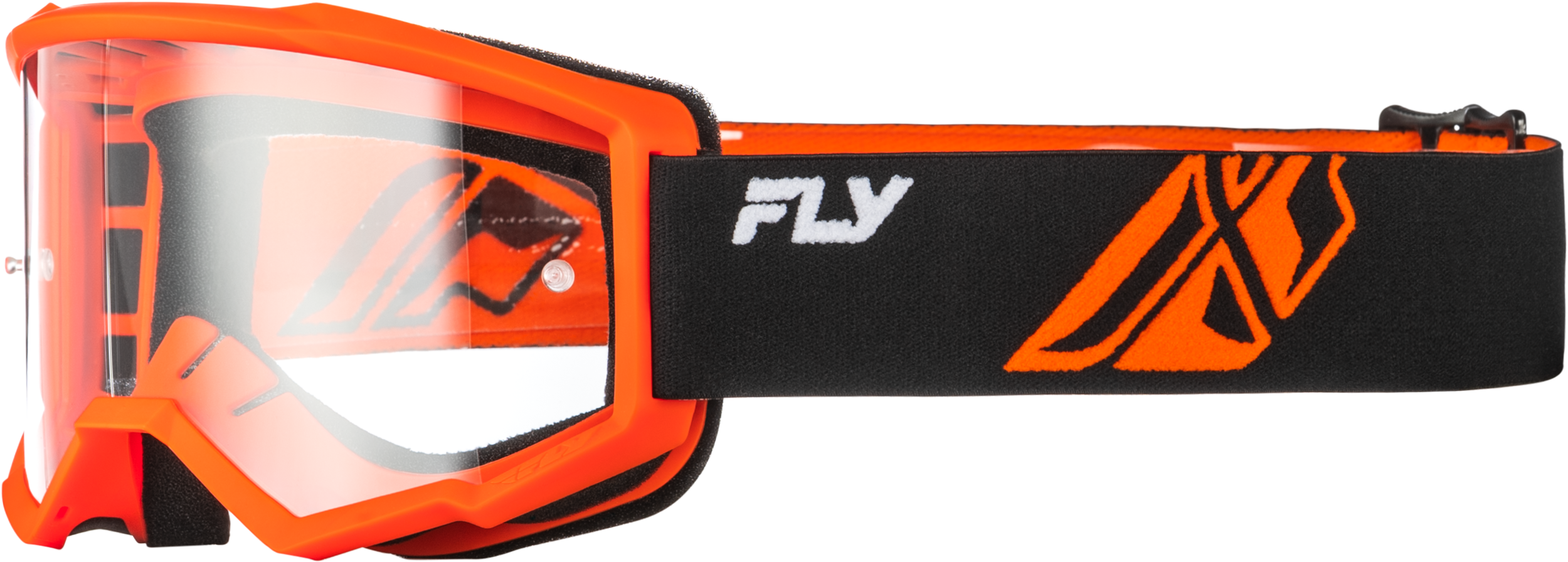 YOUTH FOCUS GOGGLE BLK/ORANGE W/ CLEAR LENS