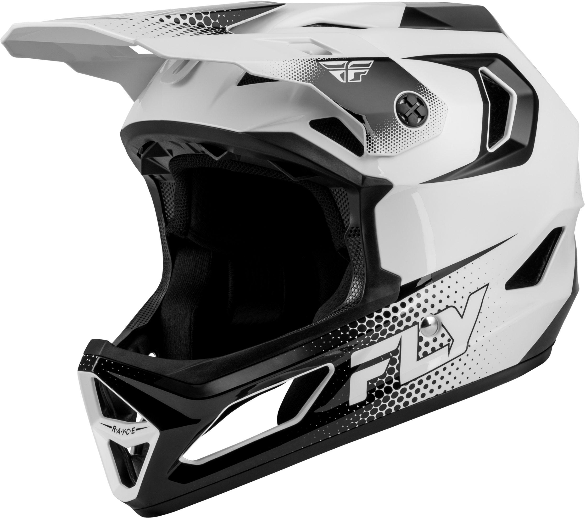 RAYCE SONAR BICYCLE HELMET WHITE/BLACK LG
