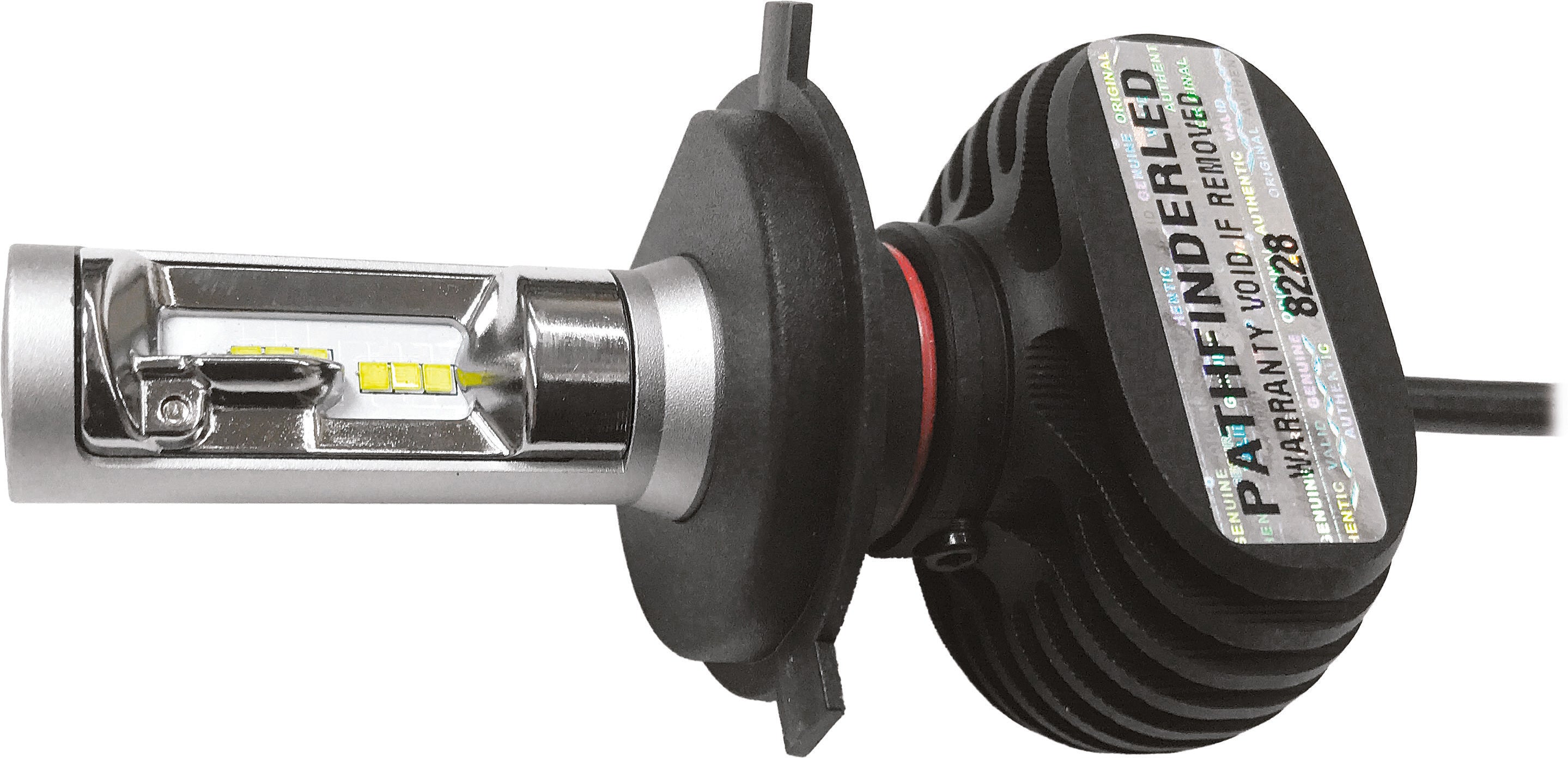 RUGGED FANLESS LED H4 BULB 4000LM
