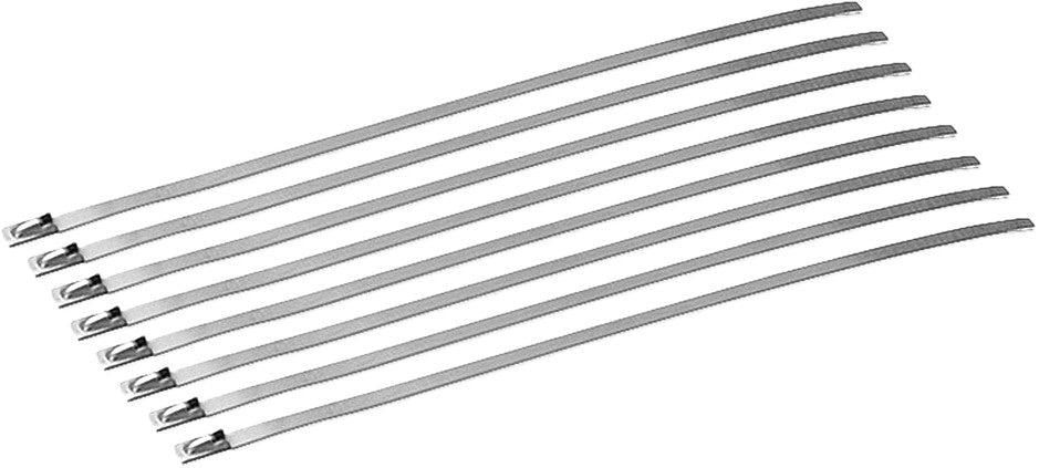 LOCKING TIES STAINLESS STEEL 8" 8/PK