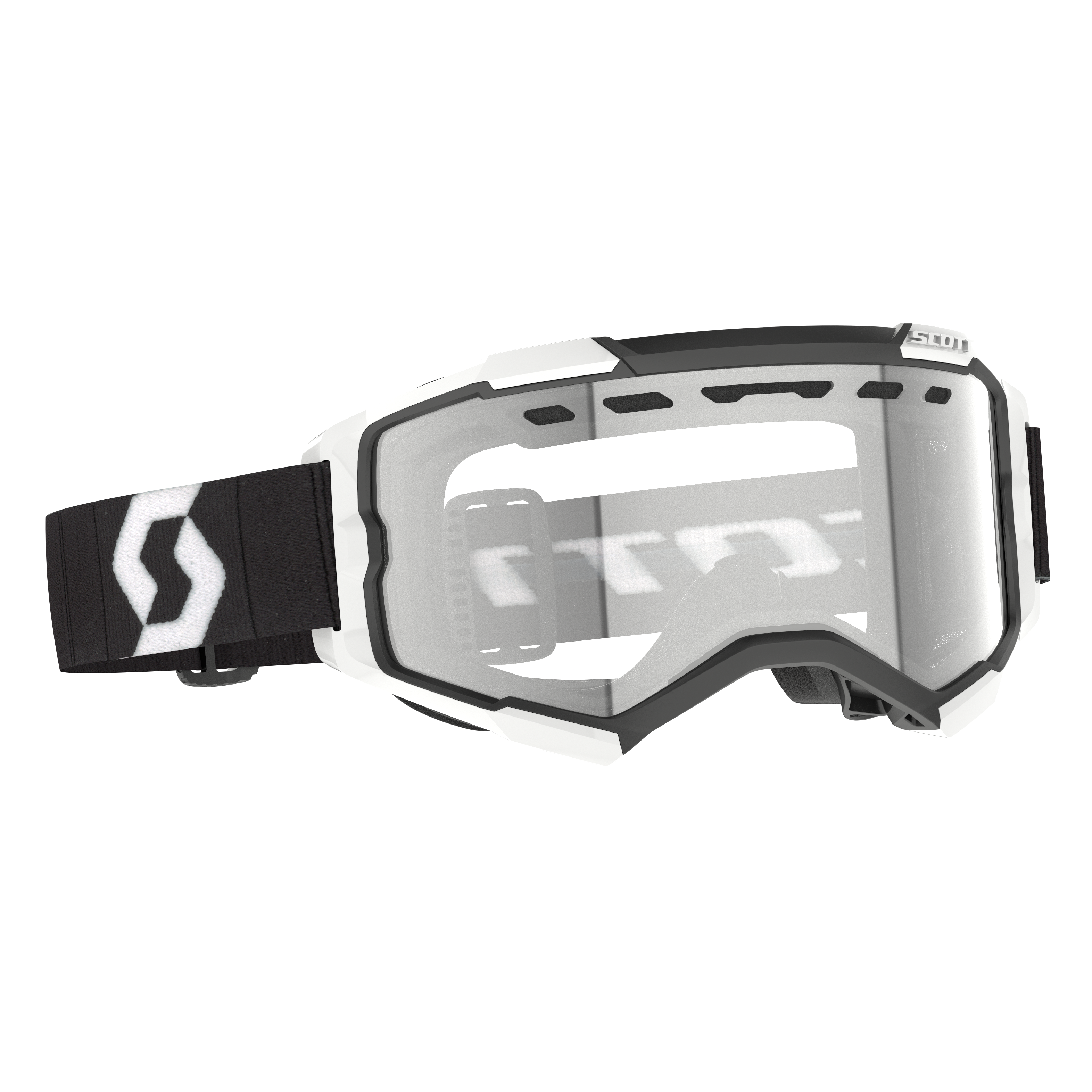 Scott Fury Snow Cross Light Sensitive Googles OSFM Black/White/Light Sensitive Works Lens