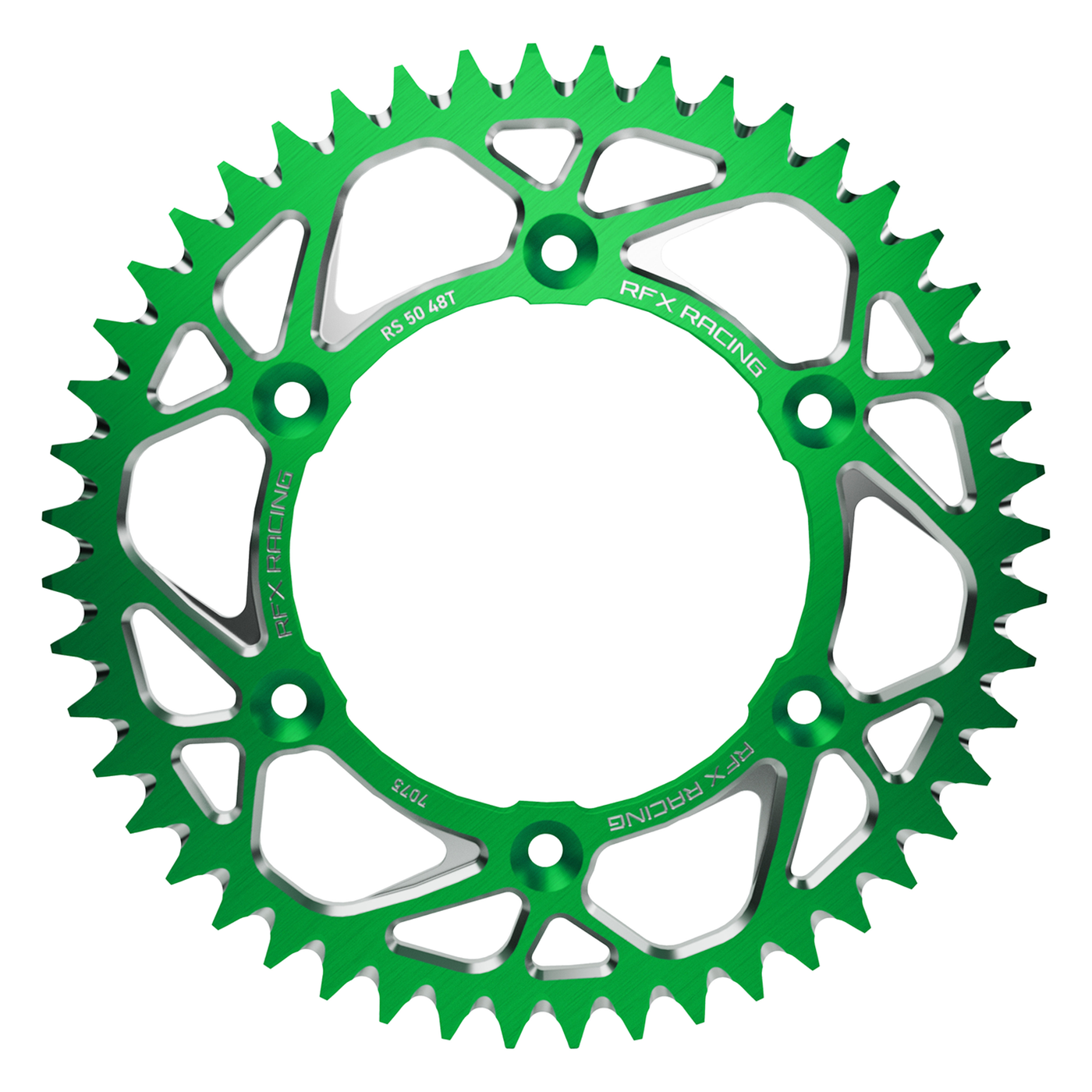 ALUMINUM REAR SPROCKET 52T GREEN KAW