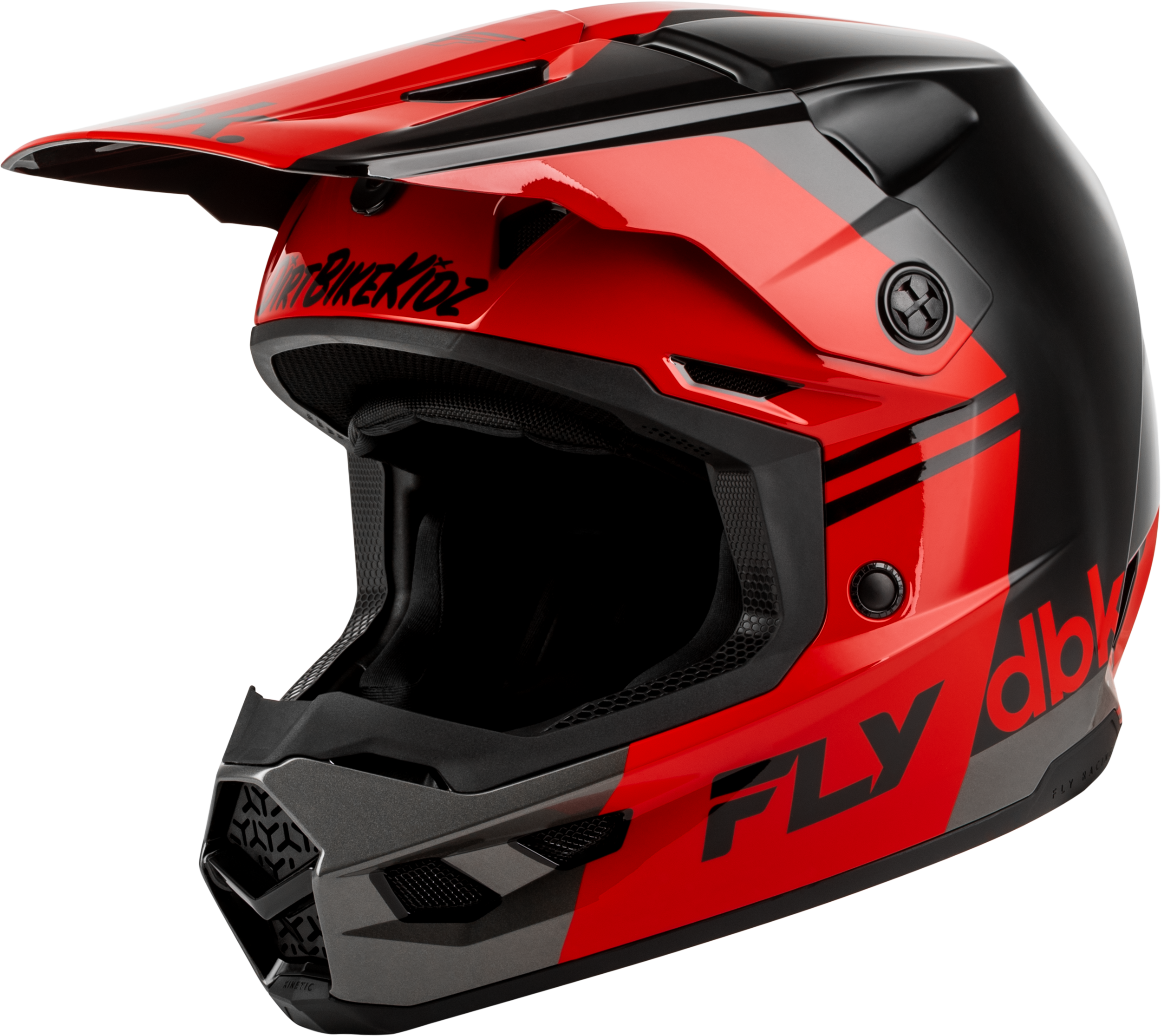 KINETIC DBK HELMET BLACK/RED/GREY XL