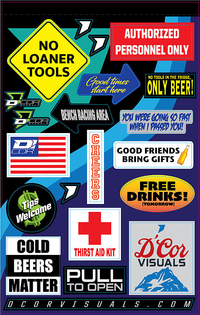 DECAL SHEET FRIDGE KIT DECAL SHEET FRIDGE KIT