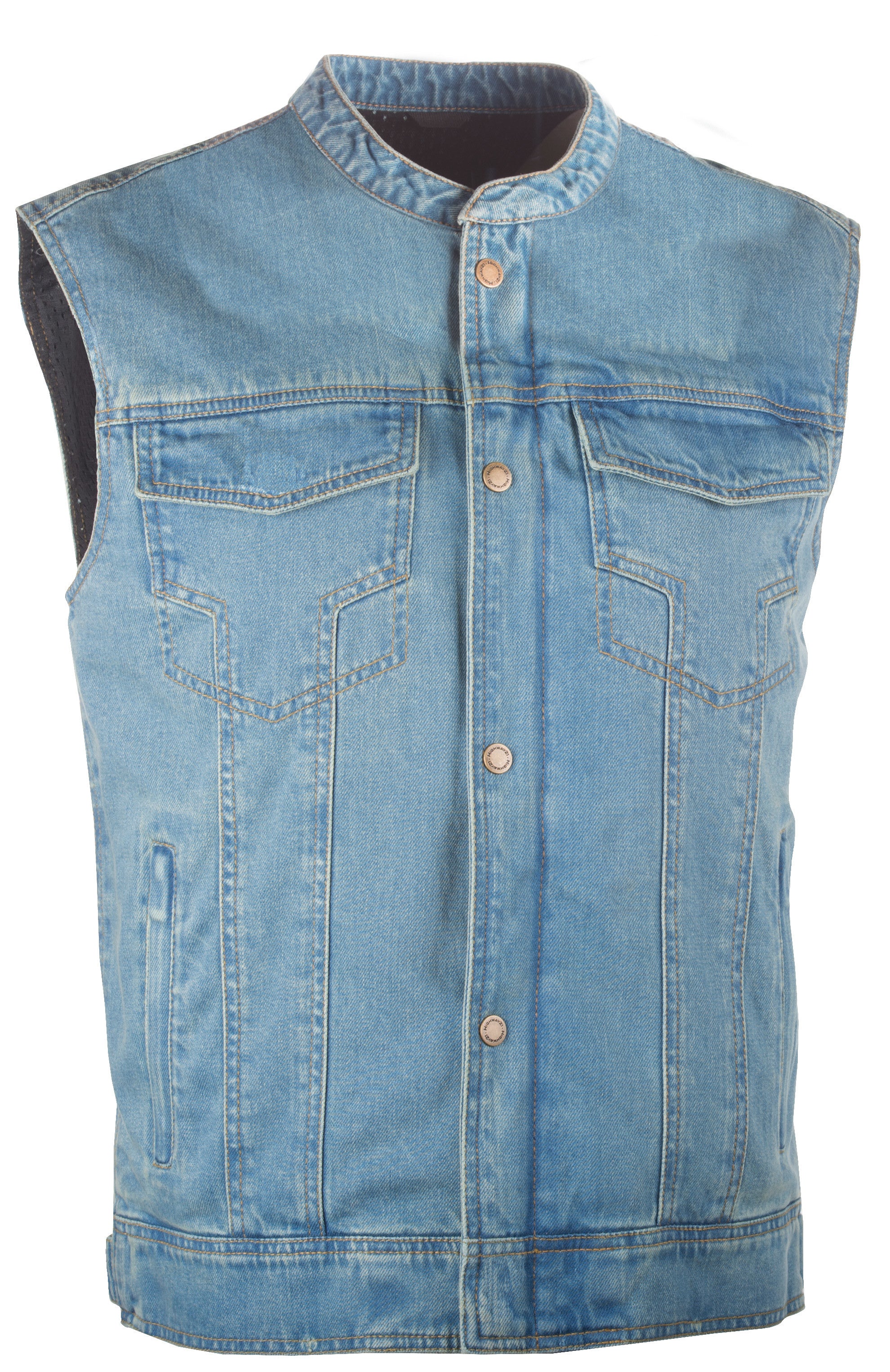 Iron Sights Club Collar Denim Vest