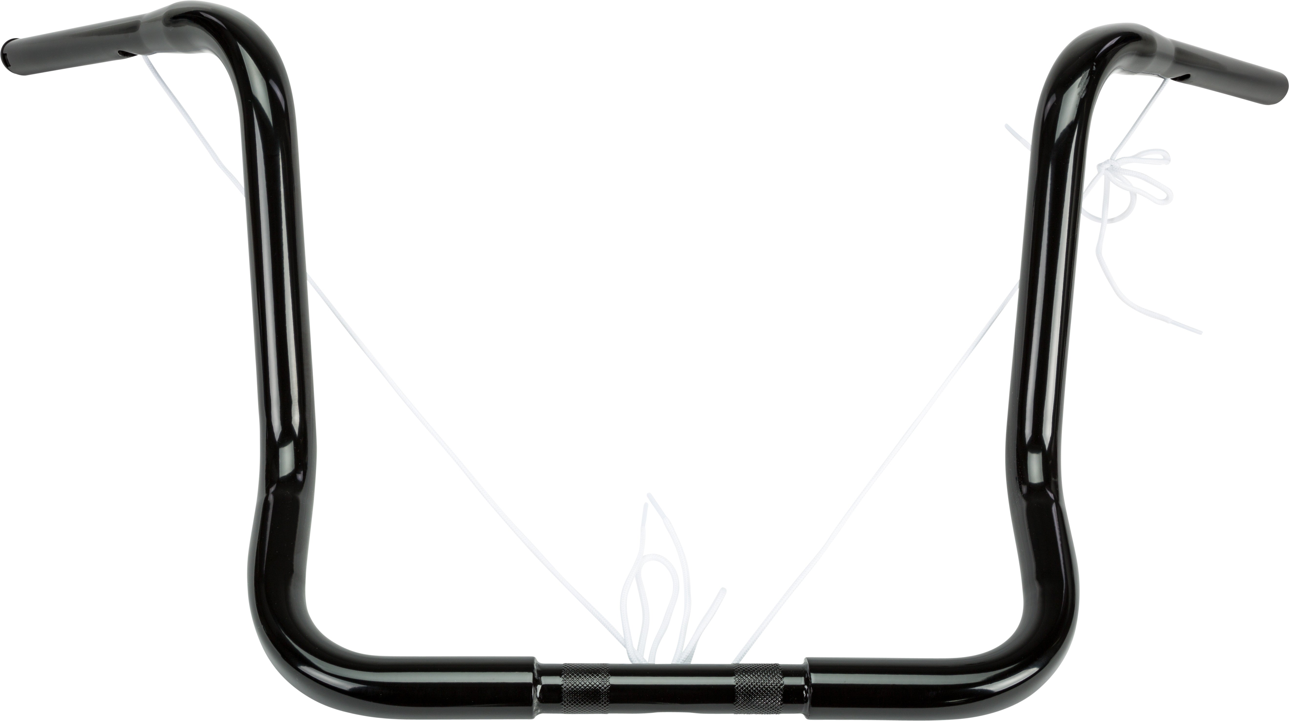 1.25" BAGGER APE-HANGER 16" GLOSS BLACK TBW