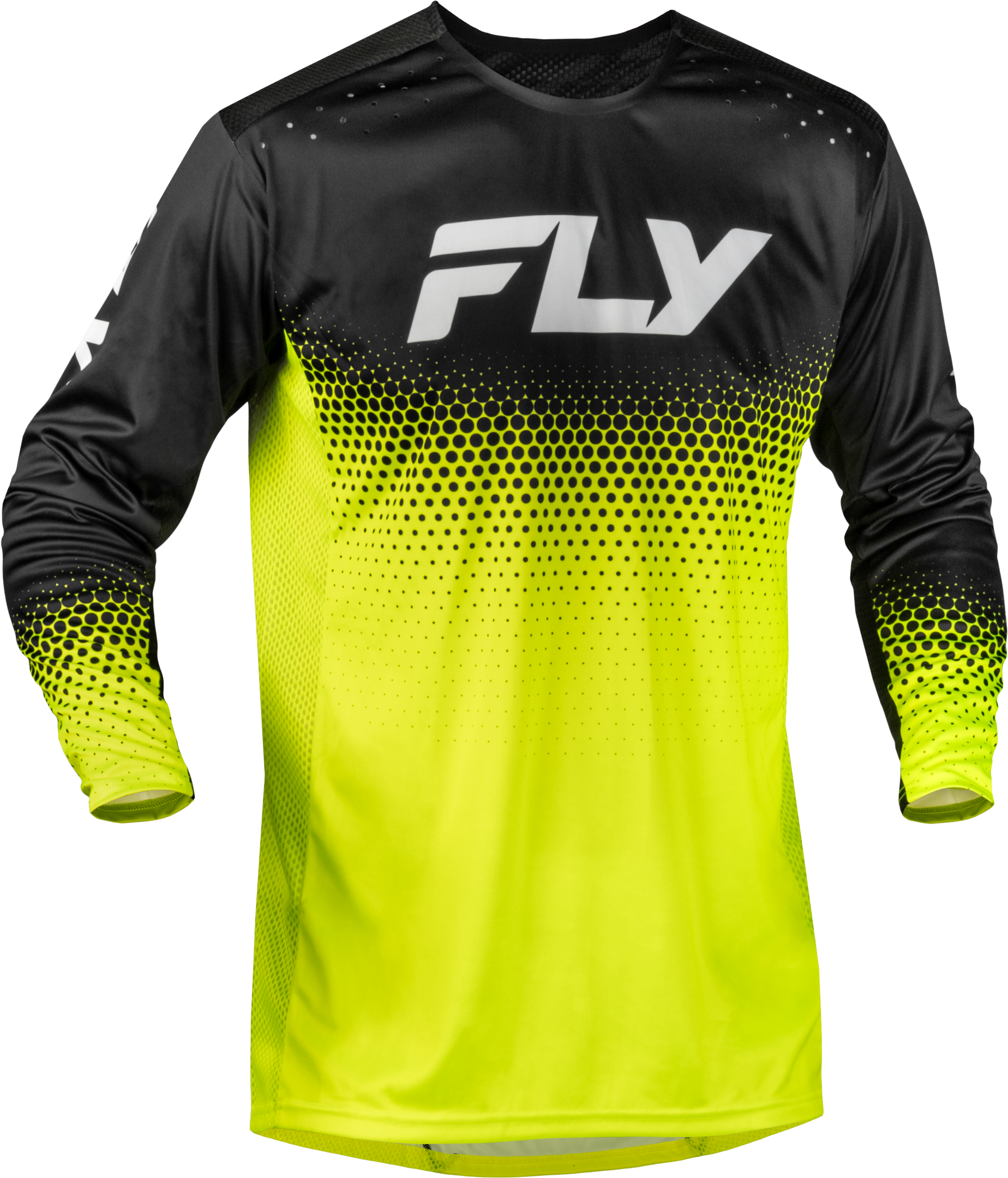 YTH RAYCE SONAR BICYCLE JERSEY HI-VIS/BLACK/WHITE YL