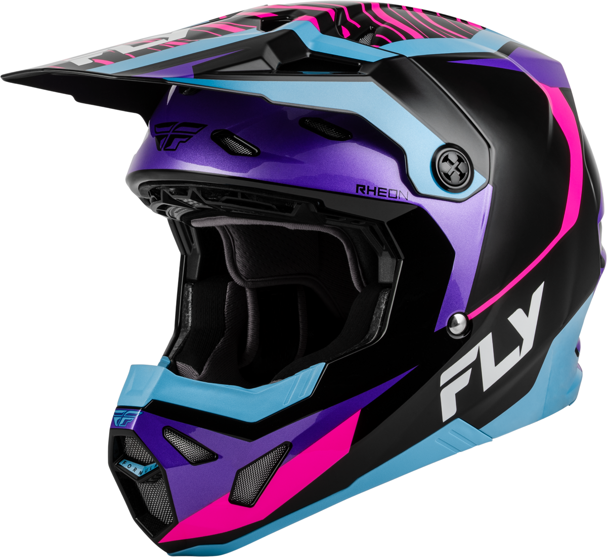 FORMULA CP CHARGE HELMET BLACK/PURPLE/PINK/BLUE LG