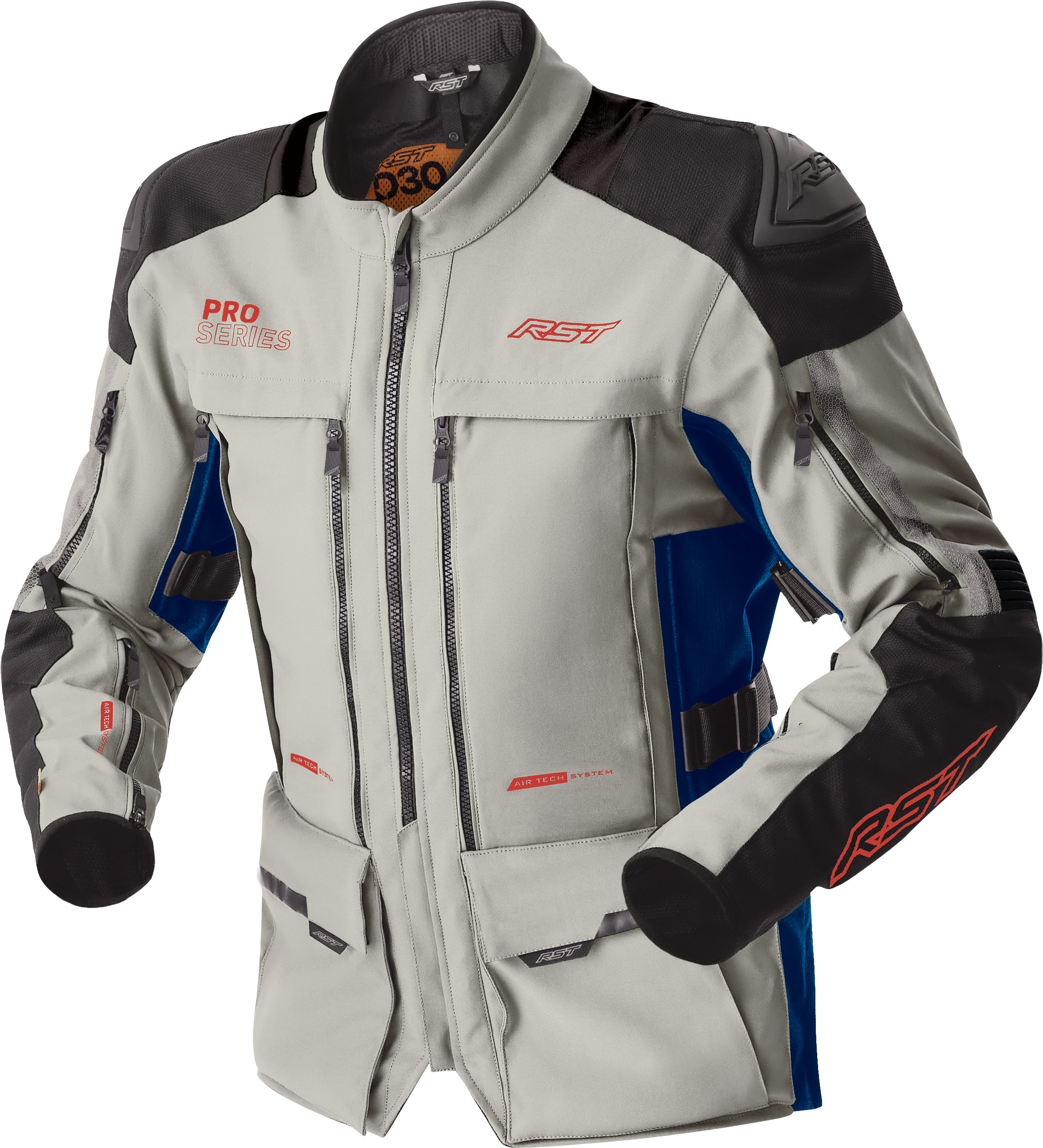 PS ADVENTURE D3O JACKET SILVER/BLUE TEXTILE MD
