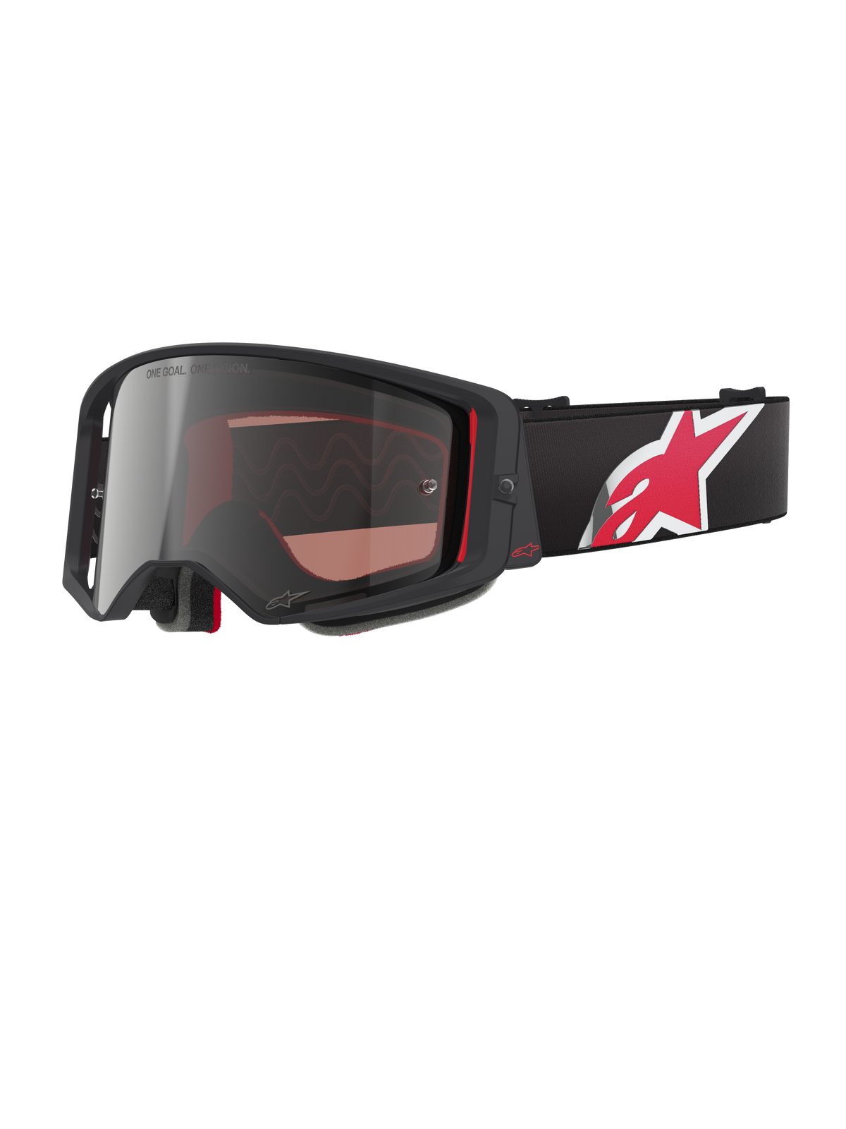 Alpinestars Supertech Corp Goggles Absolute Vision - Black Red / Mirror Silver Lens