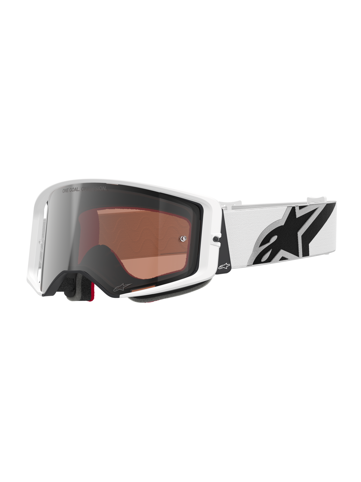 Alpinestars Supertech Corp Goggles Absolute Vision - White / Mirror Silver Lens