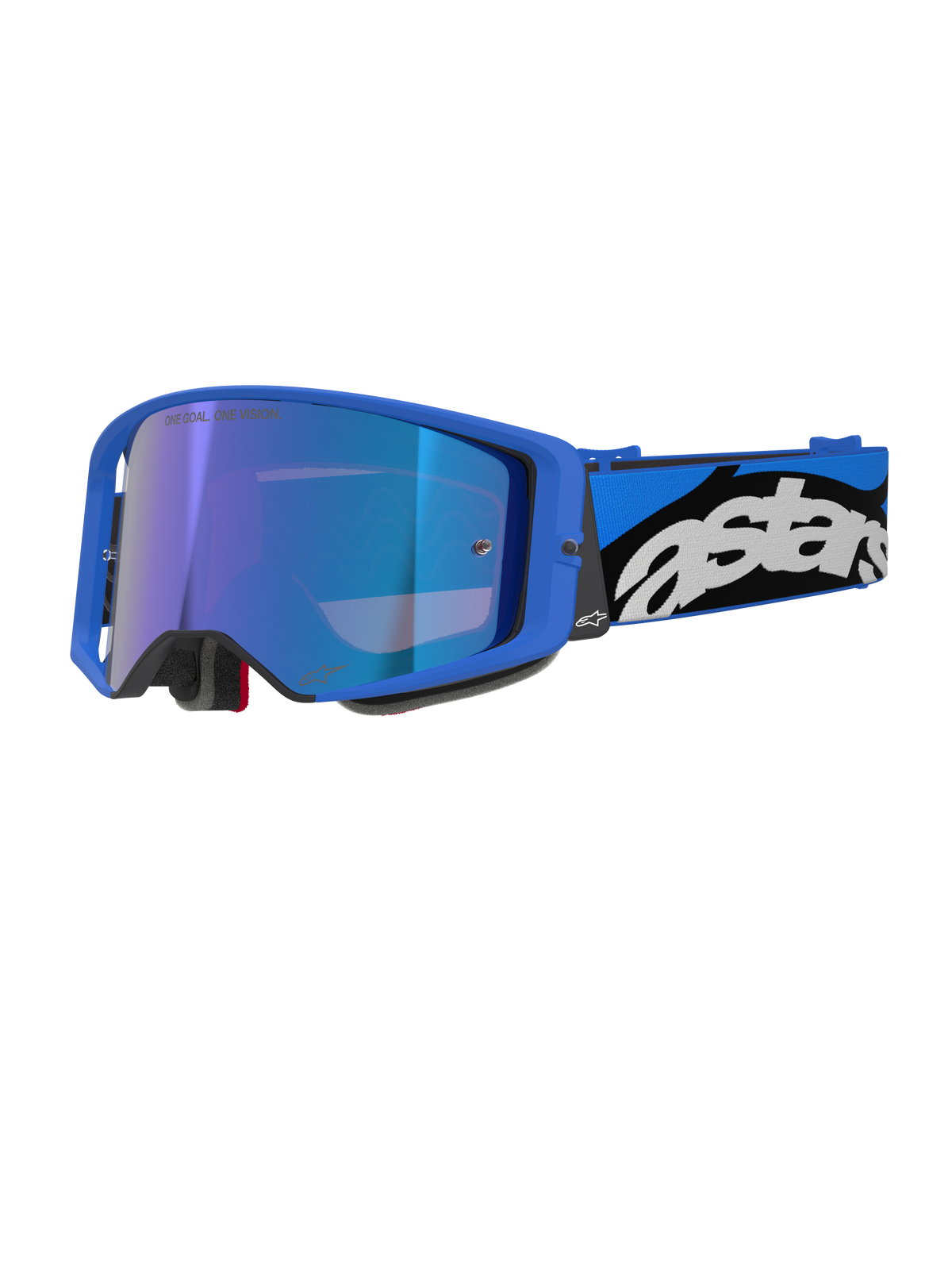 Alpinestars Supertech Stream Goggles - Blue / Mirror Blue Lens