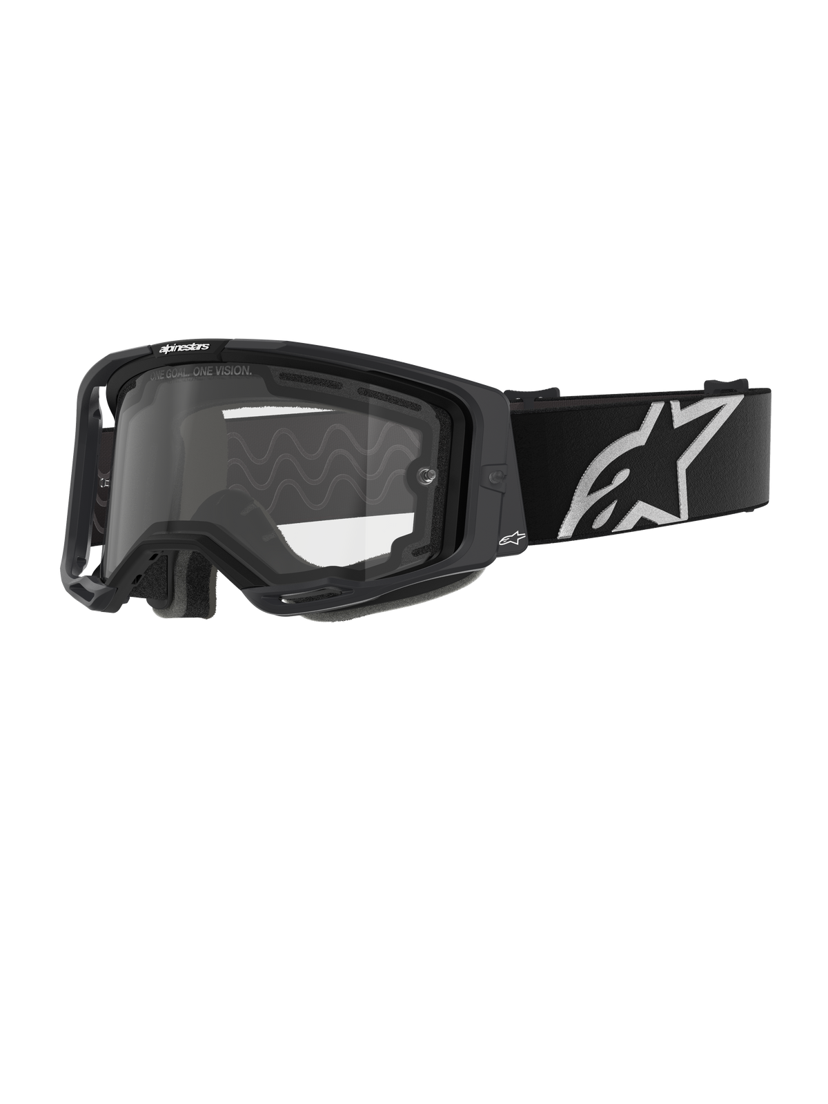 Alpinestars Vision 8 Corp Goggles Dual Pane - Black / Clear Lens
