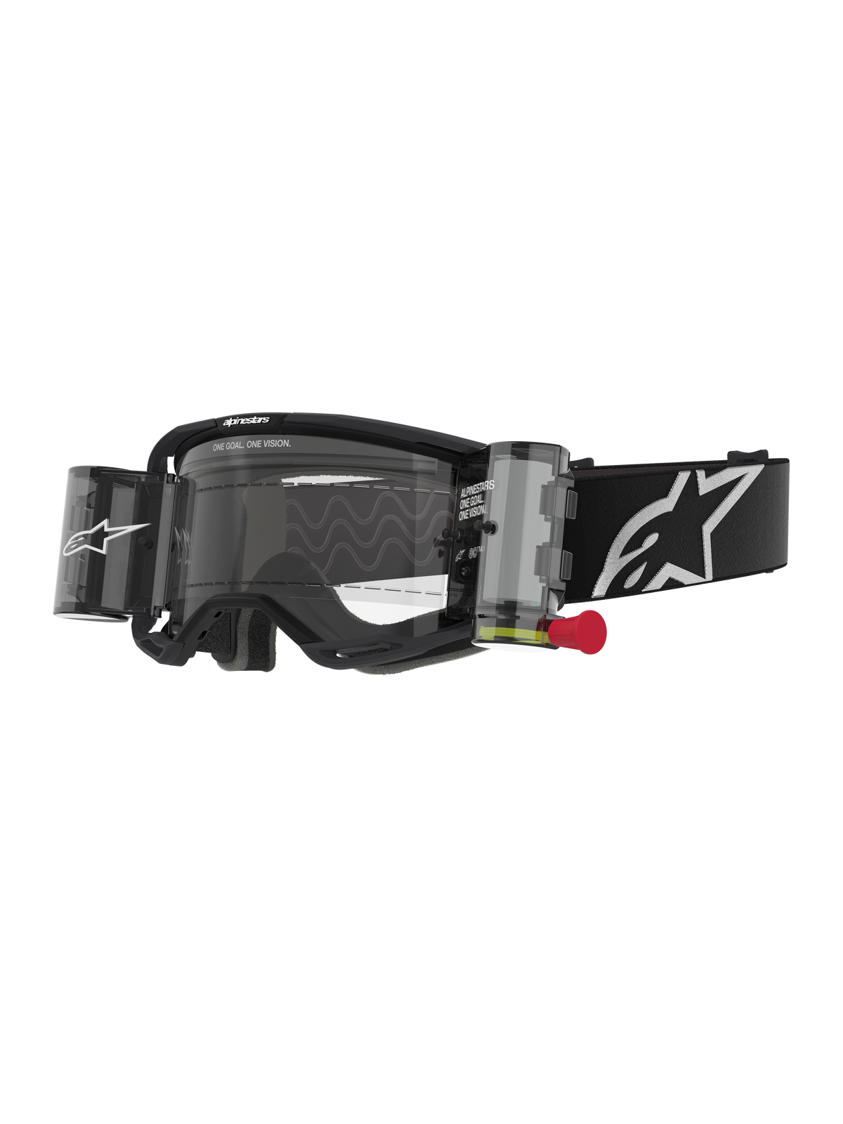 Alpinestars Vision 8 Corp Goggles Roll Off - Black / Clear Lens