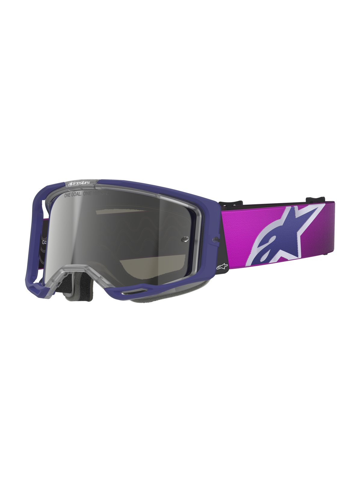 Alpinestars Vision 8 Corp Goggles - Purple Light Gray / Mirror Silver Lens