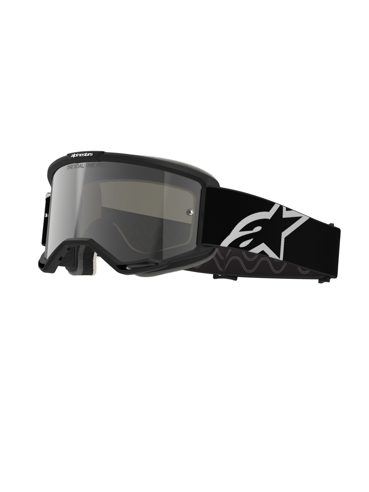 Alpinestars Vision 5 Corp Goggles - Black / Mirror Silver Lens