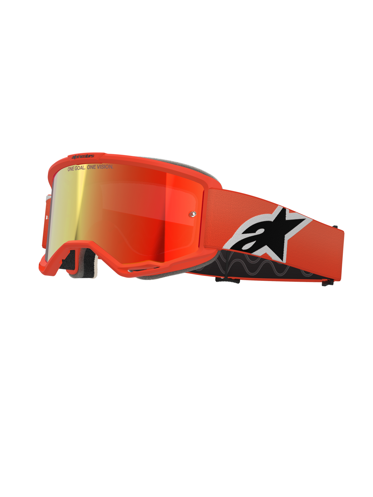 Alpinestars Vision 5 Corp Goggles - Orange / Mirror Red Lens