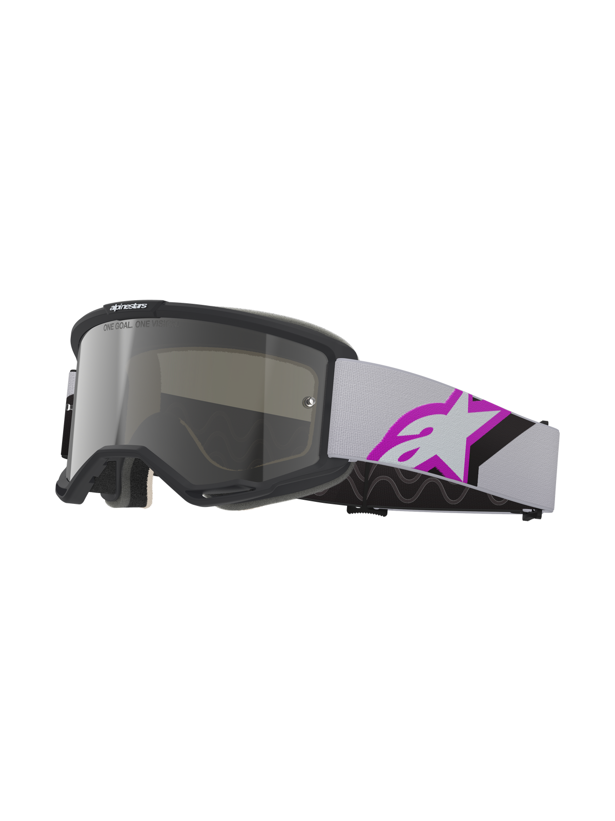 Alpinestars Vision 5 Corp Goggles - Light Gray Purple / Mirror Silver Lens