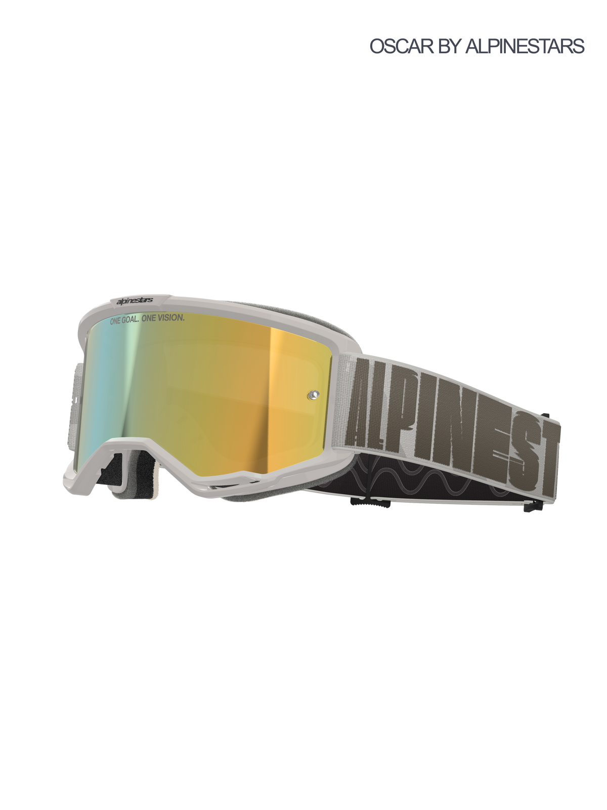 Alpinestars Vision 5 Hollow Goggles - Wind / Mirror Gold Lens
