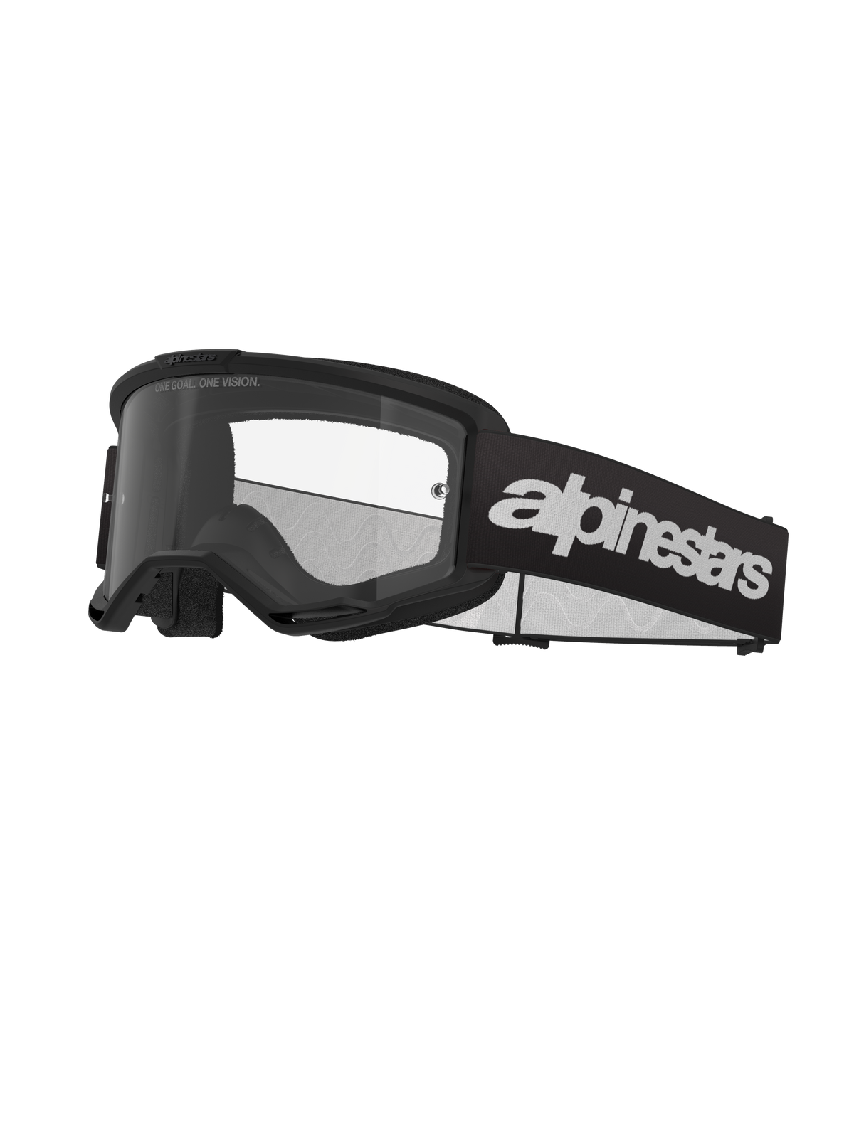 Alpinestars Vision 3 Wordmark Goggles - Black / Clear Lens