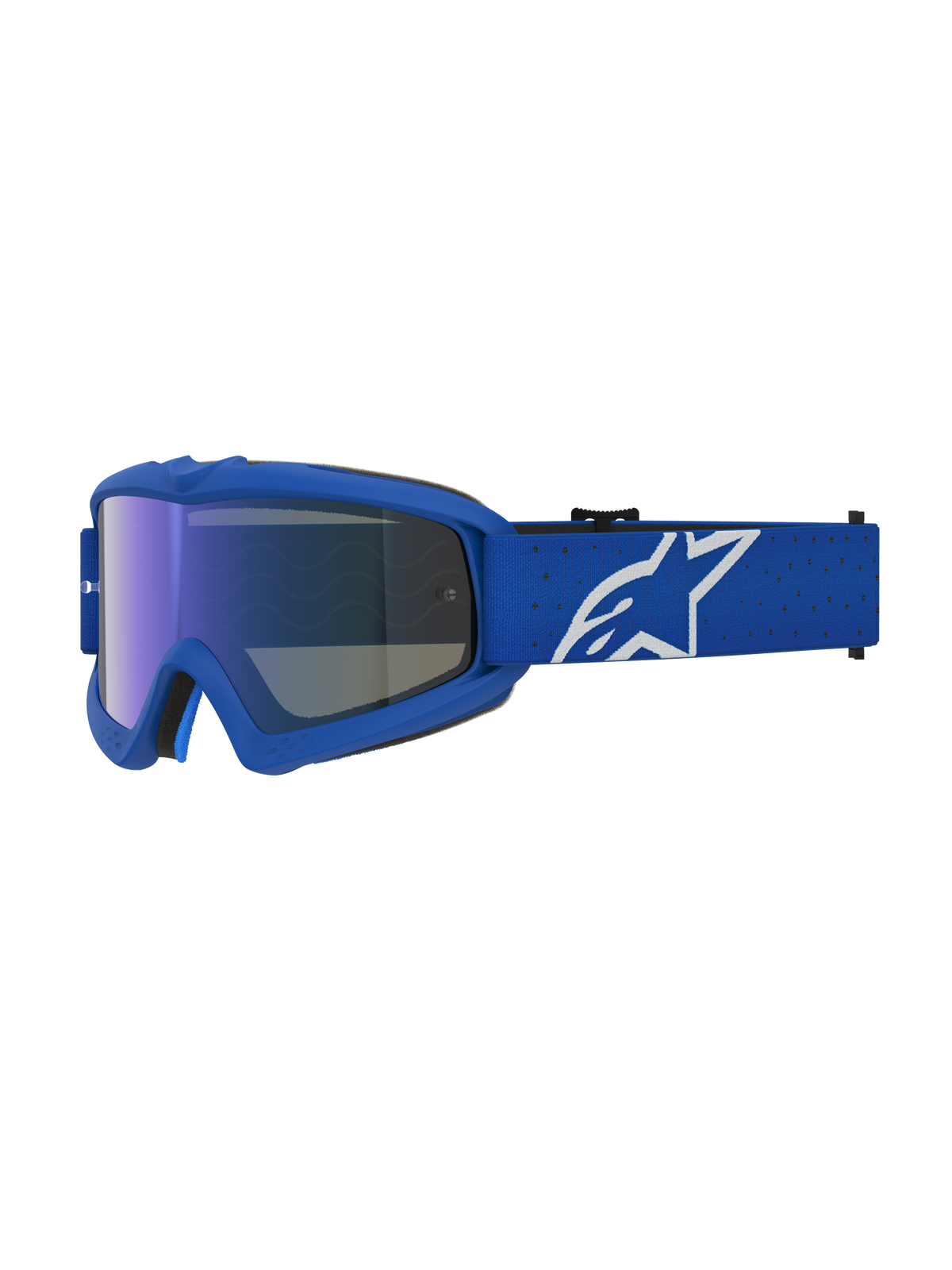 Alpinestars Vision Youth Vesta Goggles - Blithe Blue White / Mirror Blue Lens