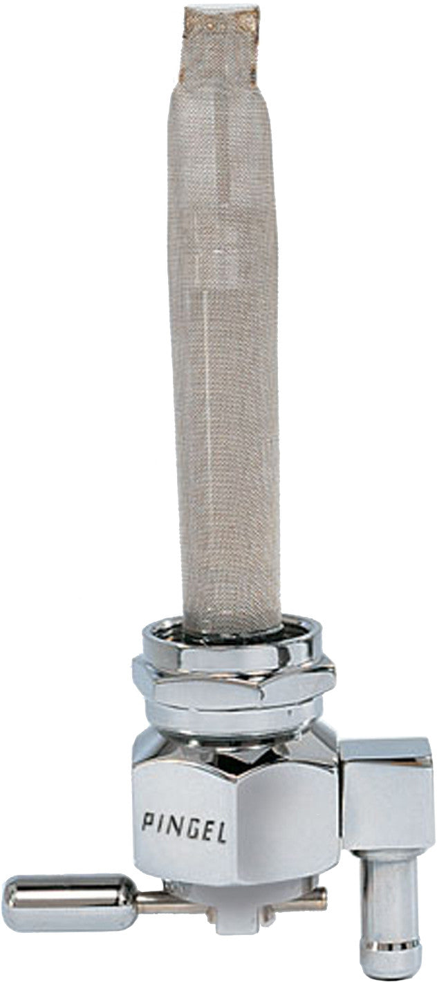 POWER-FLO PETCOCK CHROME 22MM RES BARB DOWN