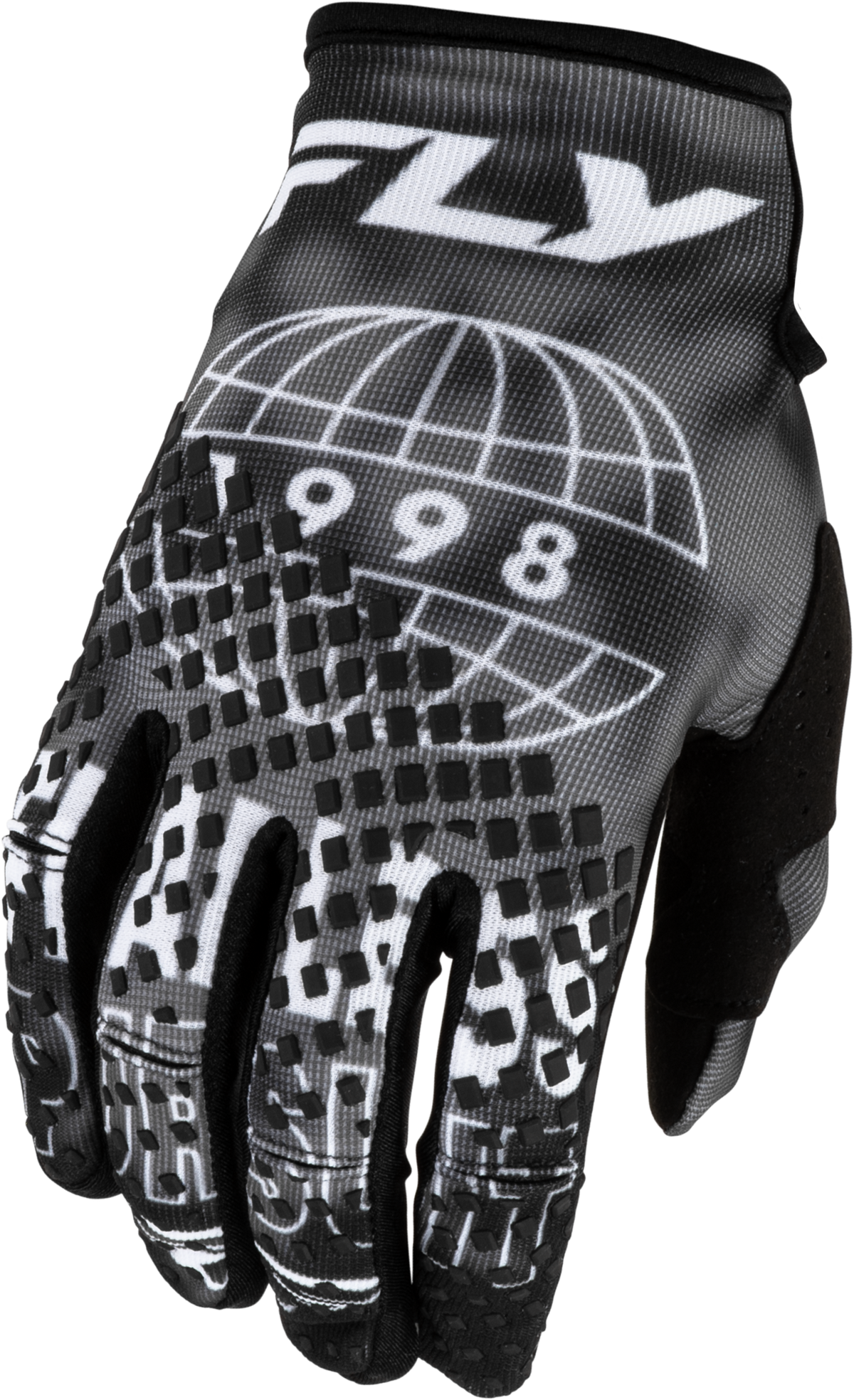 YOUTH KINETIC BLUR GLOVES BLACK/GREY YS