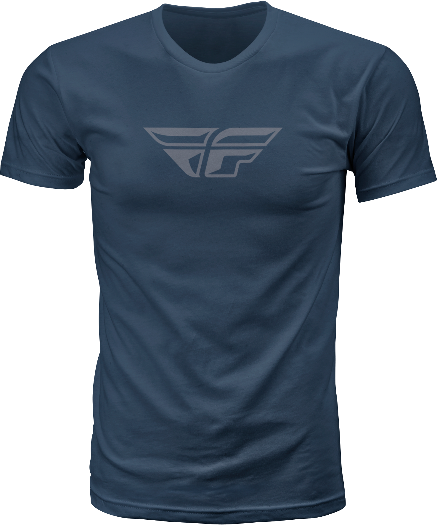 FLY F-WING TEE MIDNIGHT NAVY/GREY SM
