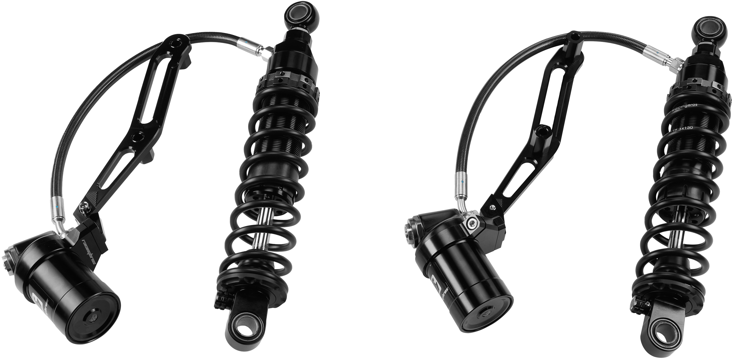 TOURING REMOTE RES SHOCKS 14" STD WEIGHT BILLET BRACKET
