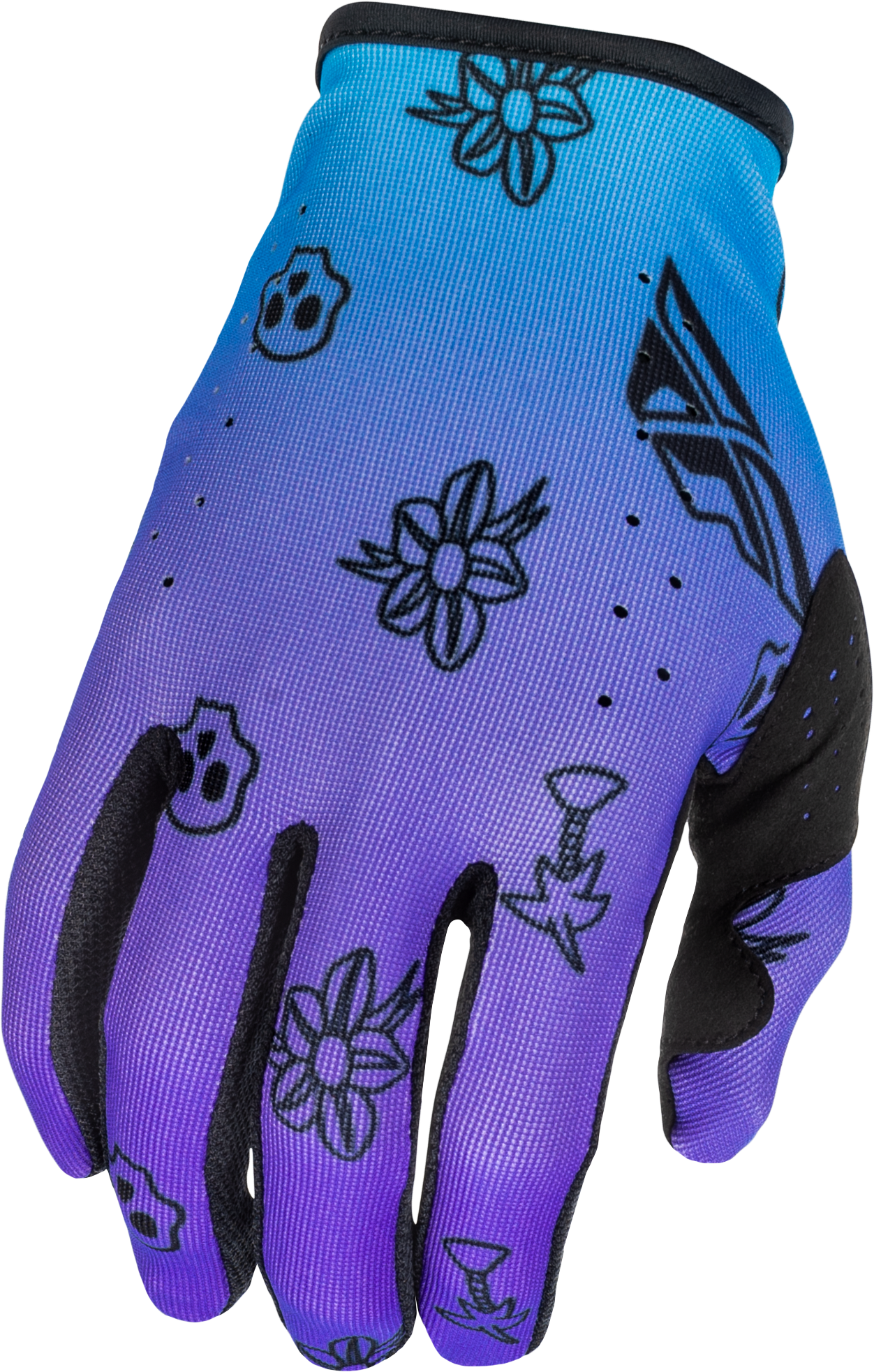 LITE OUTLINE GLOVES PURPLE/BLUE/BLACK SM