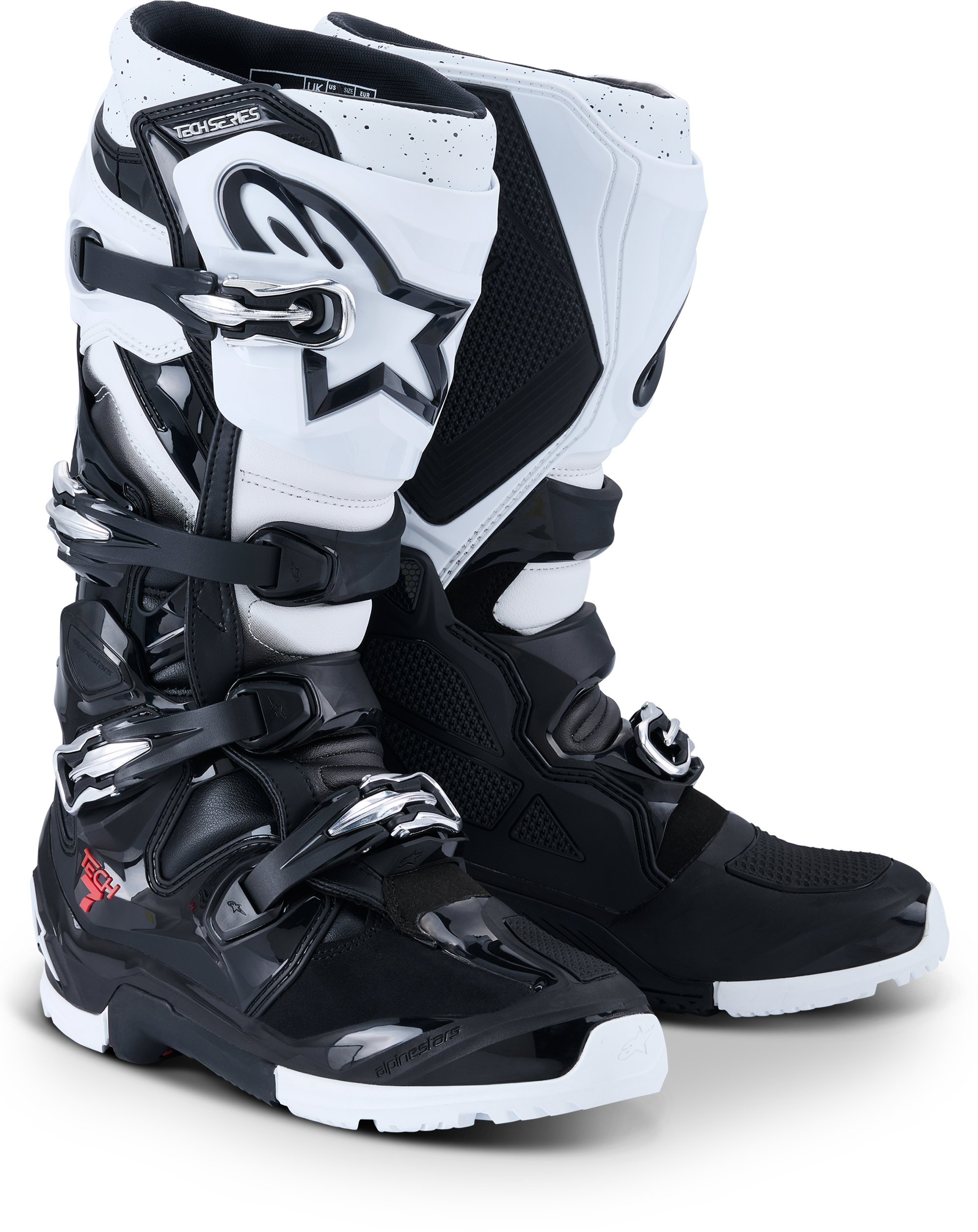 TECH 7 ENDURO BLACK/WHITE 10
