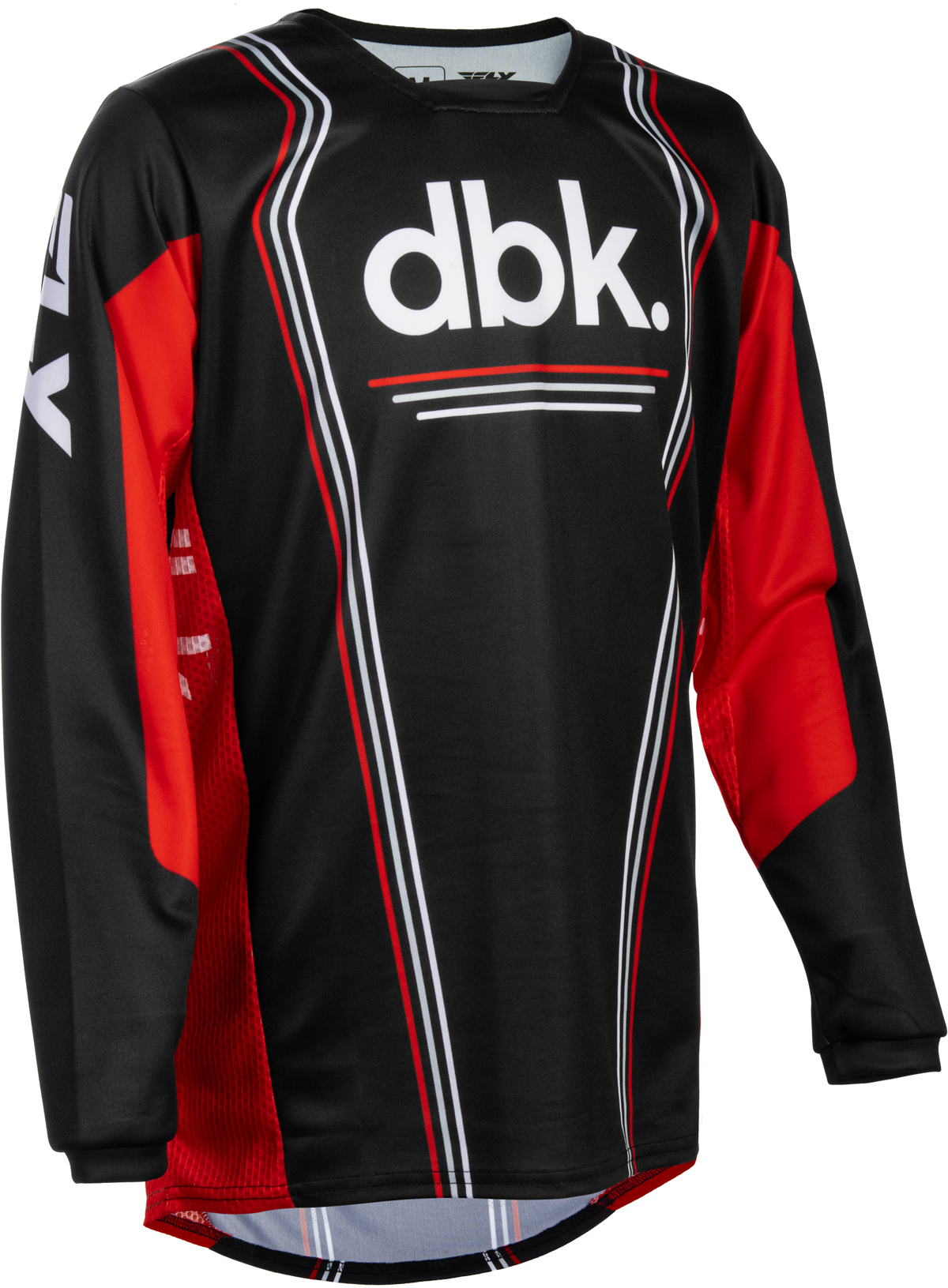 YOUTH KINETIC DBK JERSEY BLACK/RED/WHITE YXL