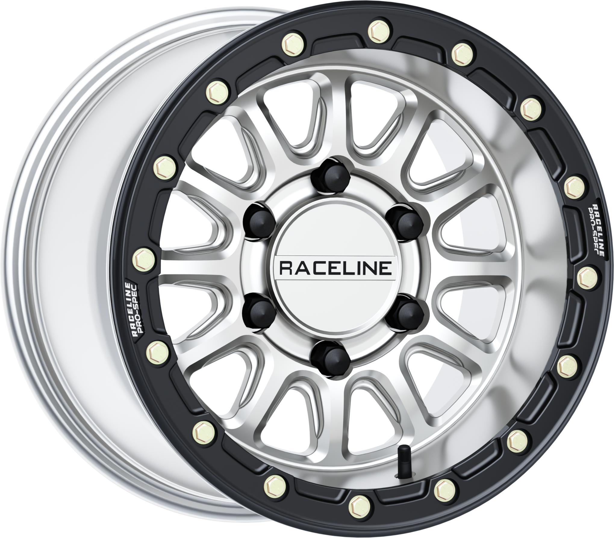 ALPHA HYPER WHEEL 6/5.5 HYPER  SILV/BLK  15X10  +25MM