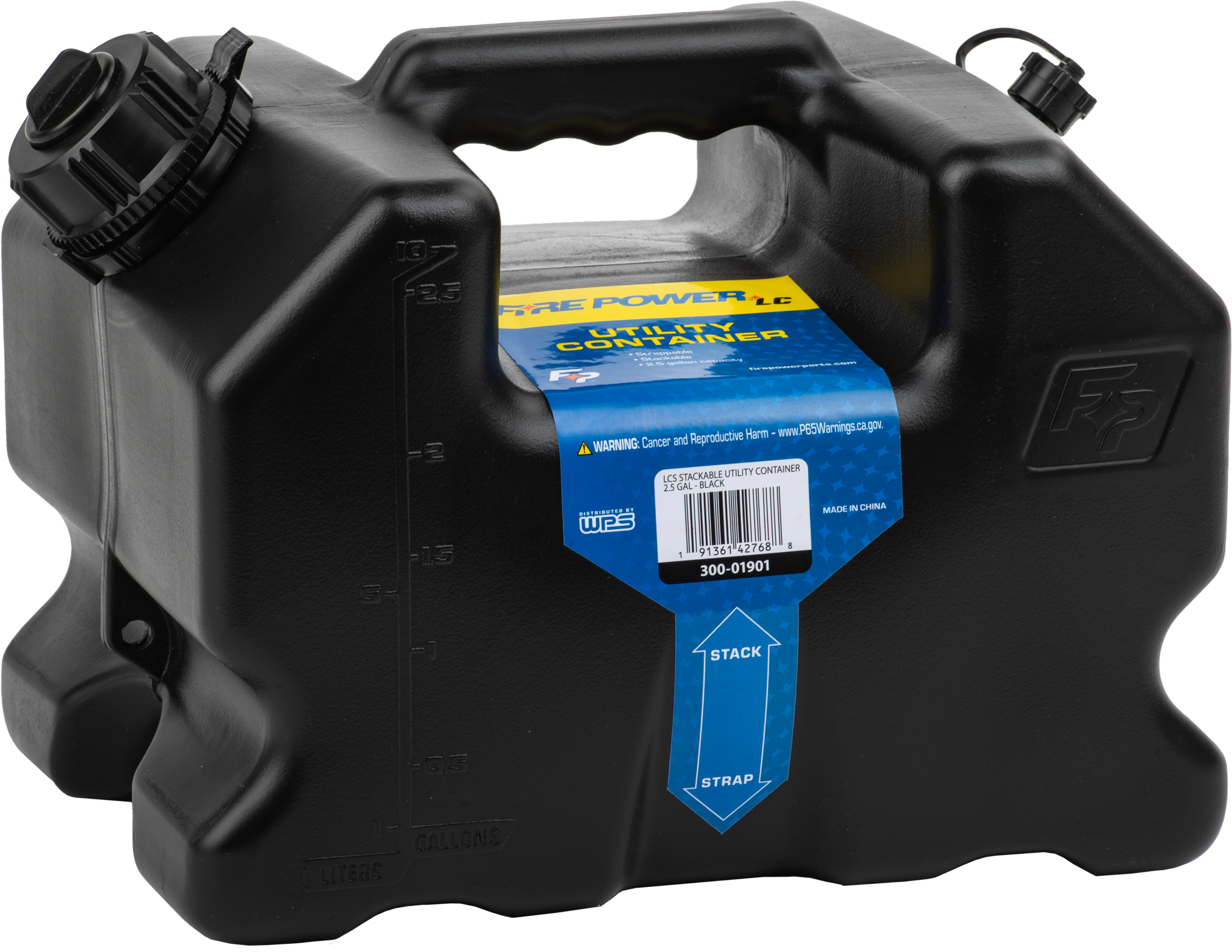 LCS STACKABLE CONTAINER 2.5 GAL - BLACK