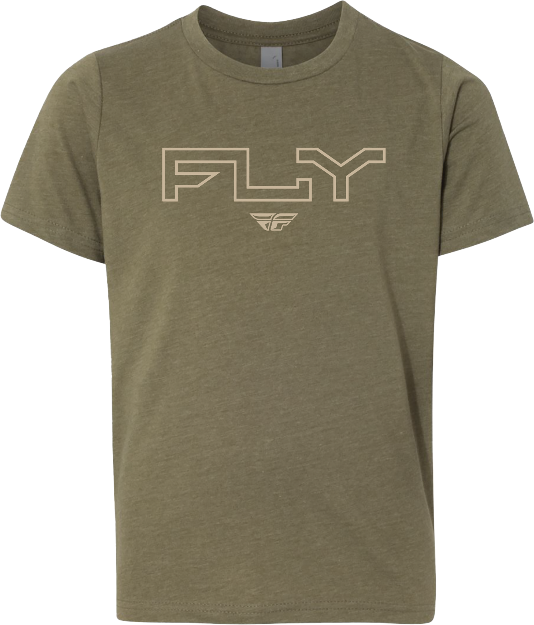 YOUTH FLY EDGE TEE MILITARY GREEN YL