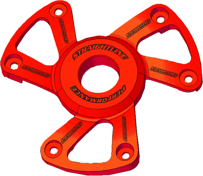 POLARIS P22 CLUTCH COVER ANODIZED RED