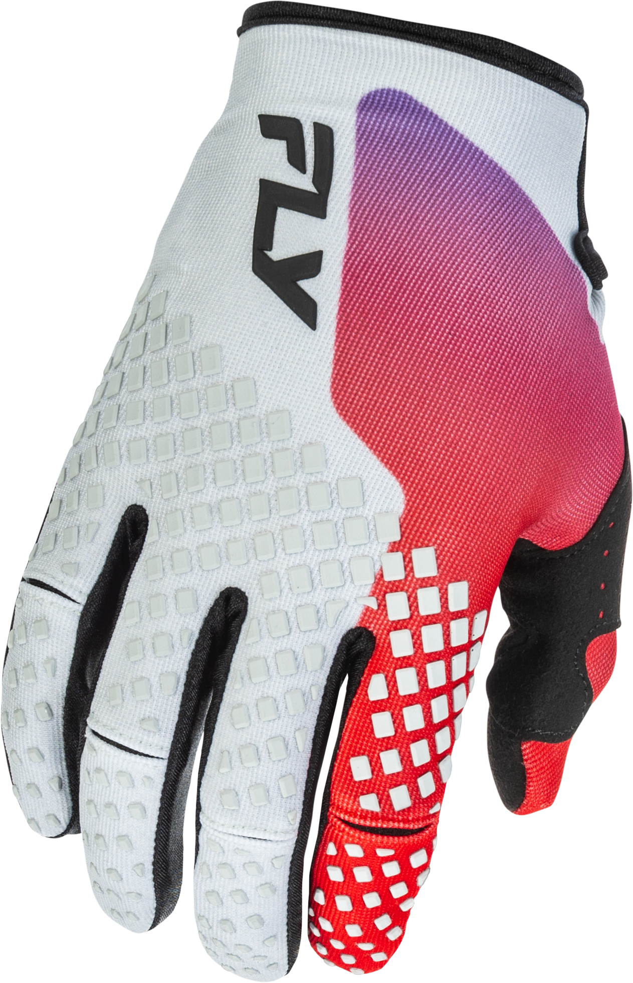 KINETIC GLOVES GREY/RED/PURPLE/BLACK LG