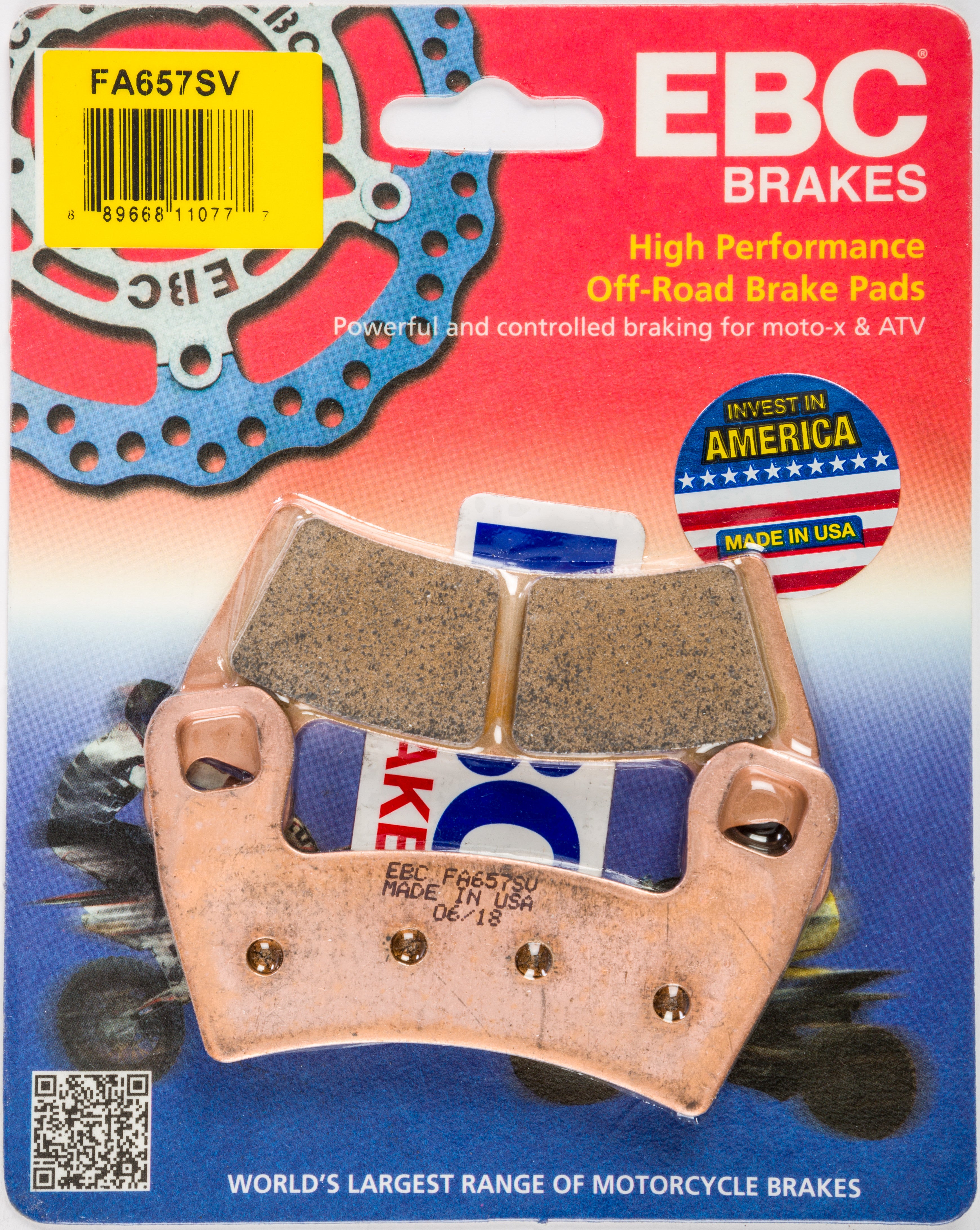 BRAKE PADS FA657SV SEVERE DUTY SV SERIES