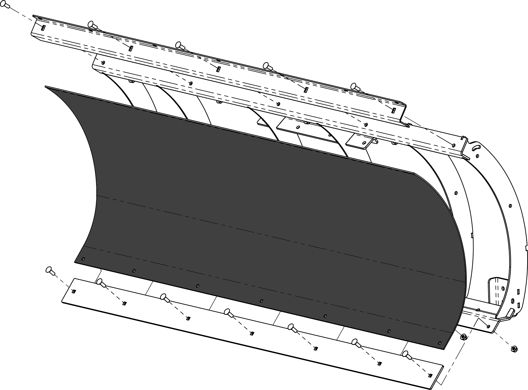 POLY BLADE REPLACEMENT 72" BLADE FACE