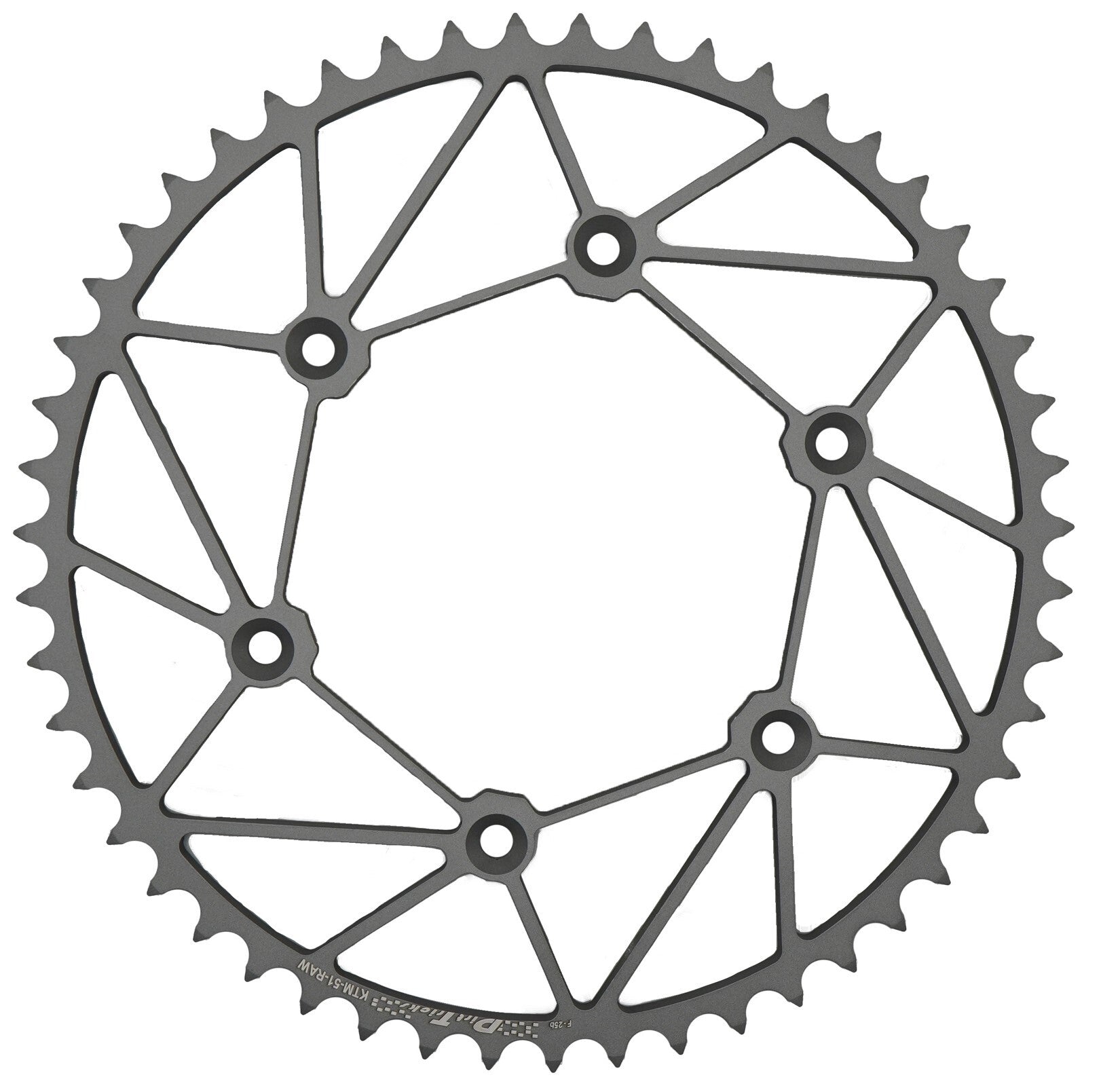 REAR SPROCKET CHROMOLY STL/ZIR 51T-520 CHROMATIC KTM/HUSQ
