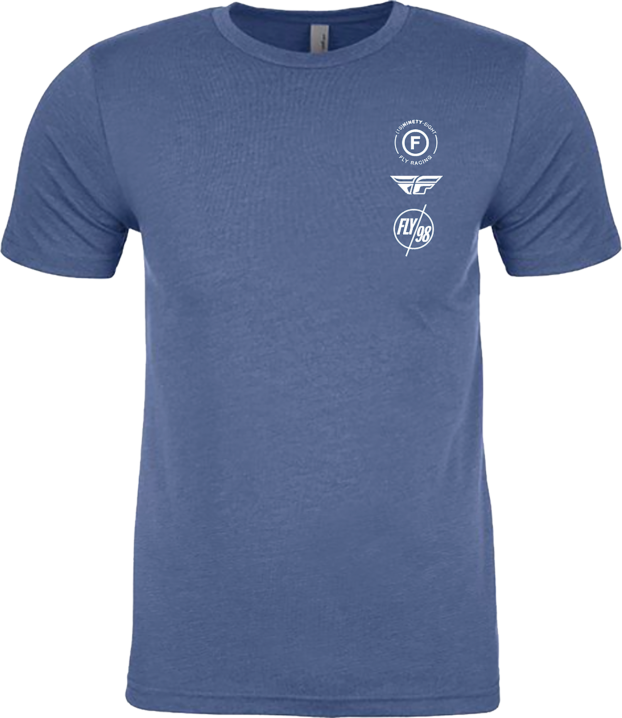 FLY ATOM TEE COOL BLUE HEATHER XL