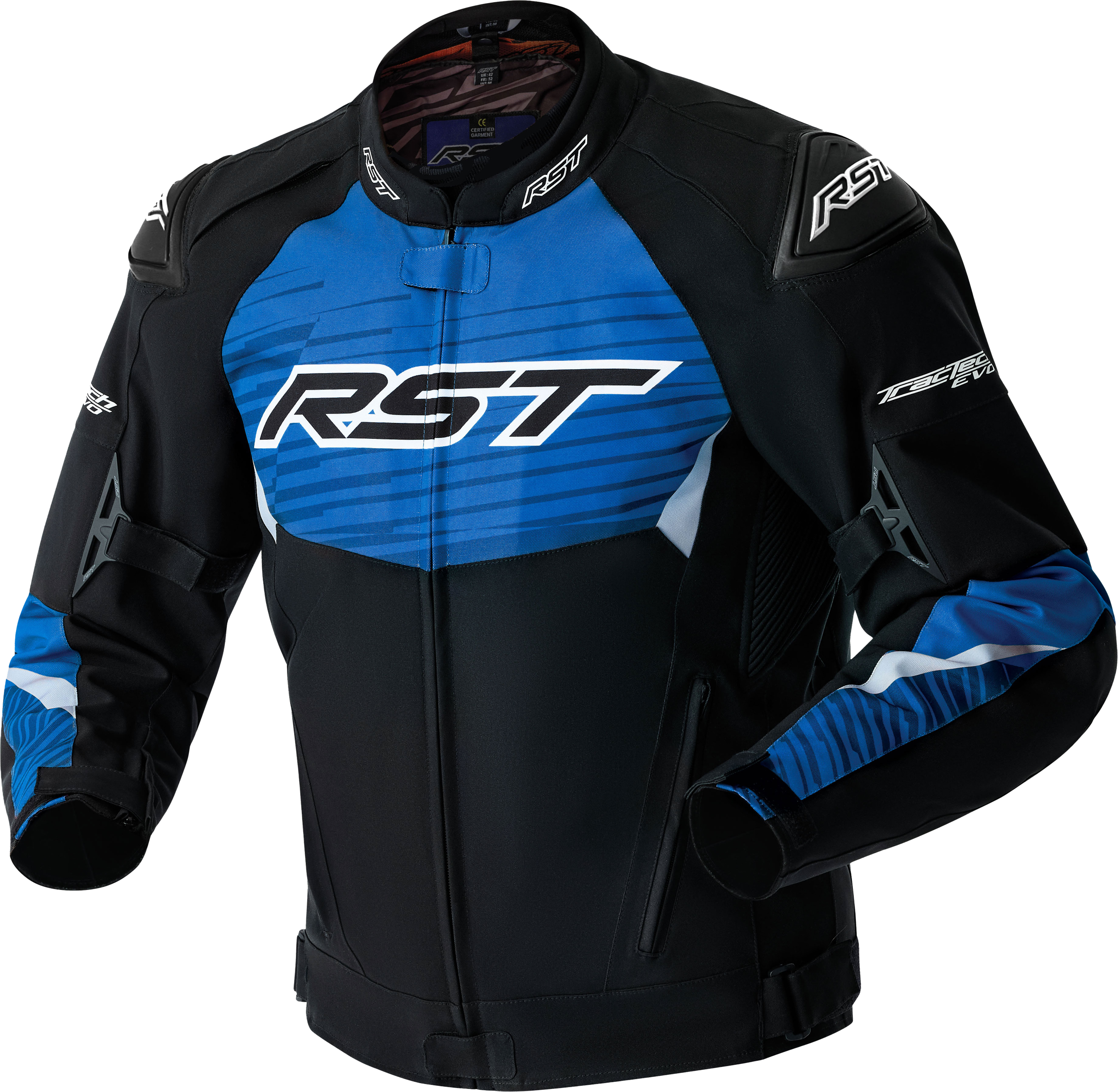 TRACTECH EVO D3O JACKET BLACK/BLUE TEXTILE XL