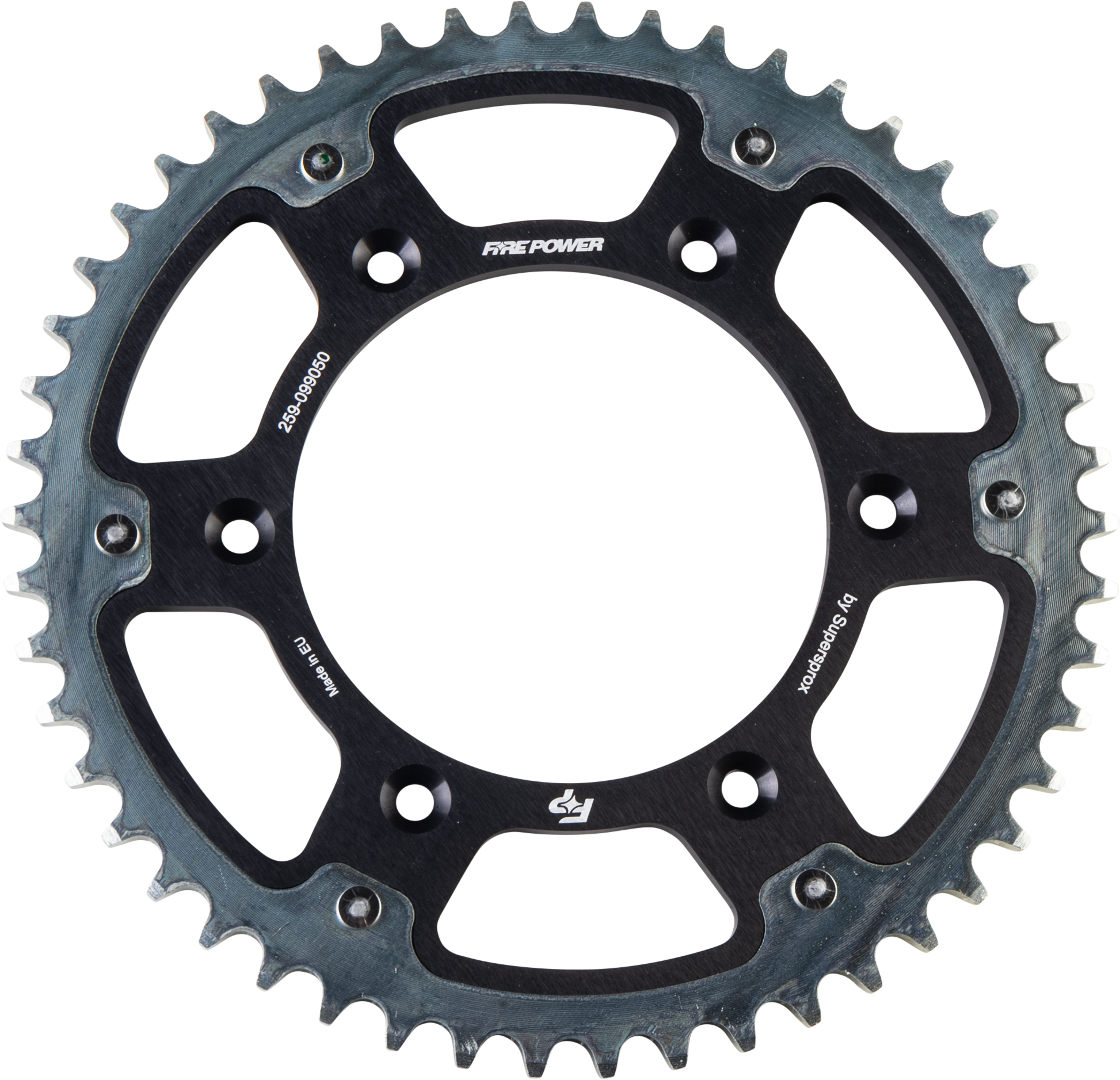 REAR SPROCKET HYBRID 50T BLK/SIL