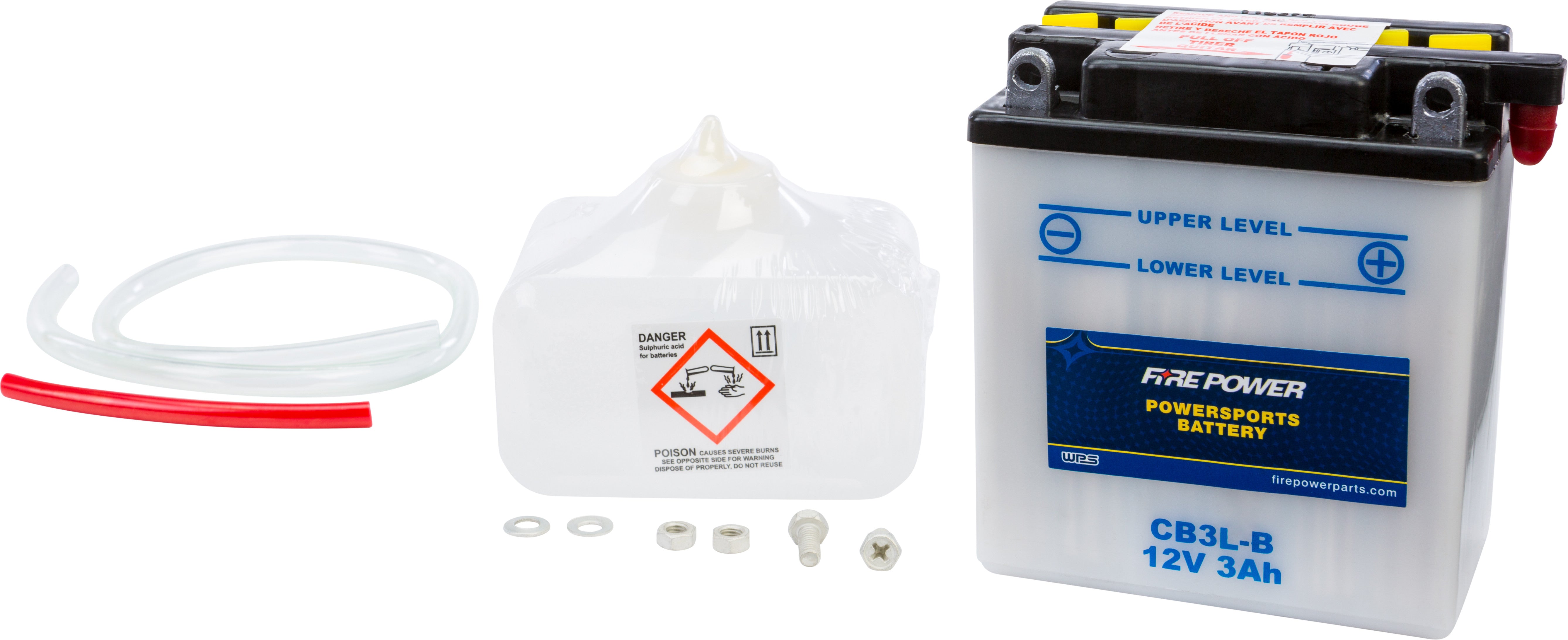 12V Heavy Duty Battery w/Acid Pack