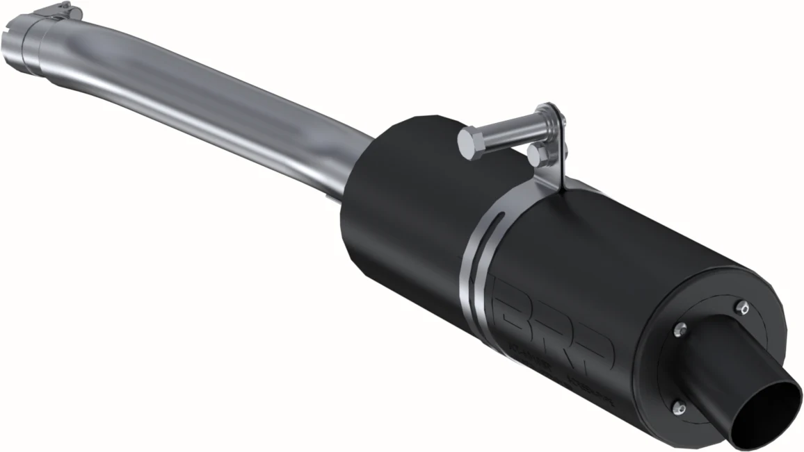 SINGLE SLIP-ON SYSTEM W/ 4.25" SPORT MUFFLER BLK