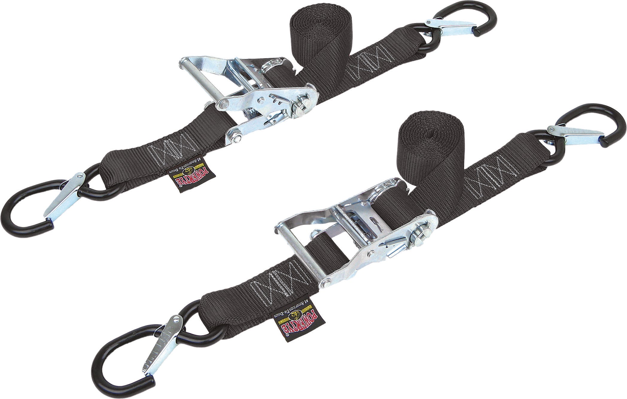 1 1/2" Fat Ratchet Straps w/Secure Hooks