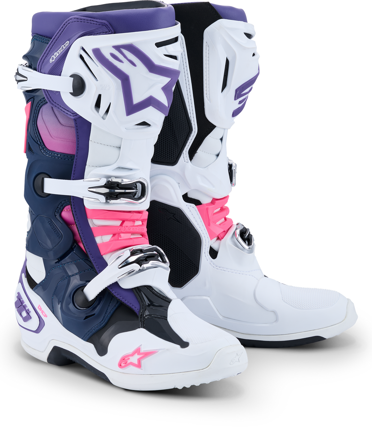 TECH 10 WHT/VIOLET/NVY BL/PNK FL 11