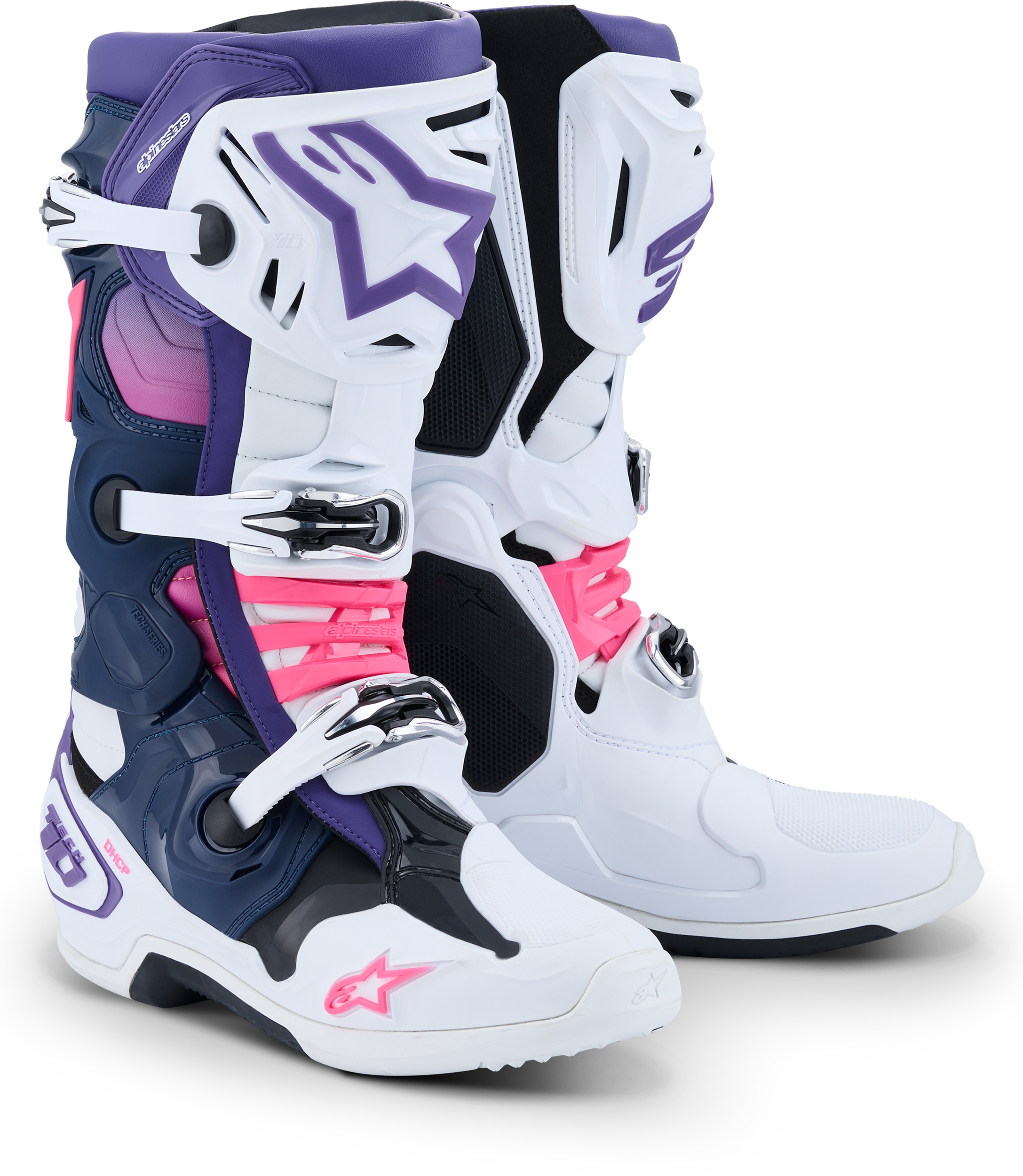 TECH 10 WHT/VIOLET/NVY BL/PNK FL 11